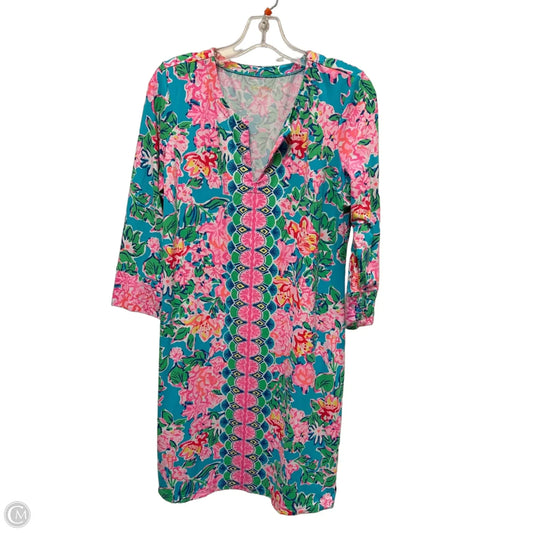 Dress Designer By Lilly Pulitzer In Blue & Pink, Size: L