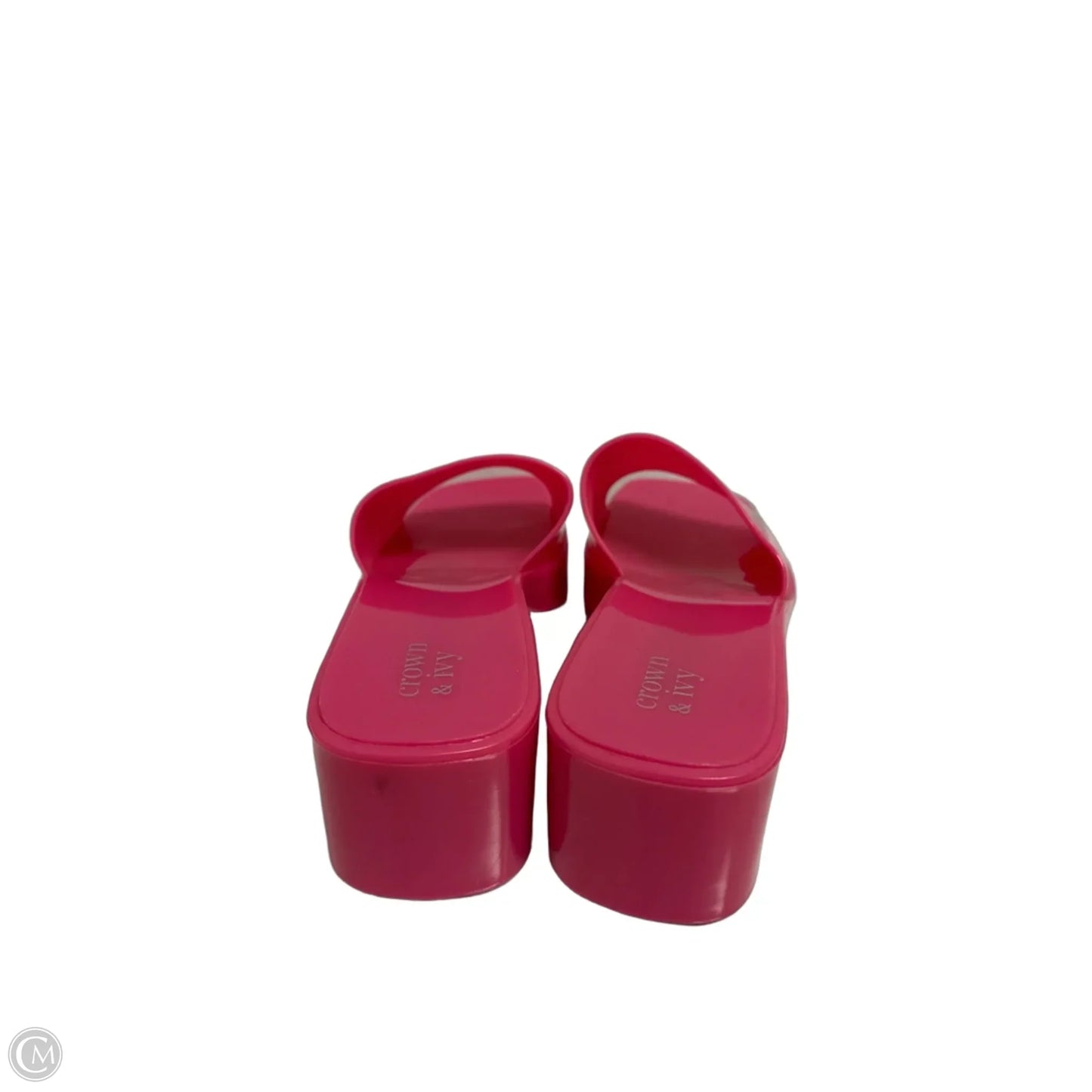 Sandals Heels Block By Crown And Ivy In Pink, Size: 9