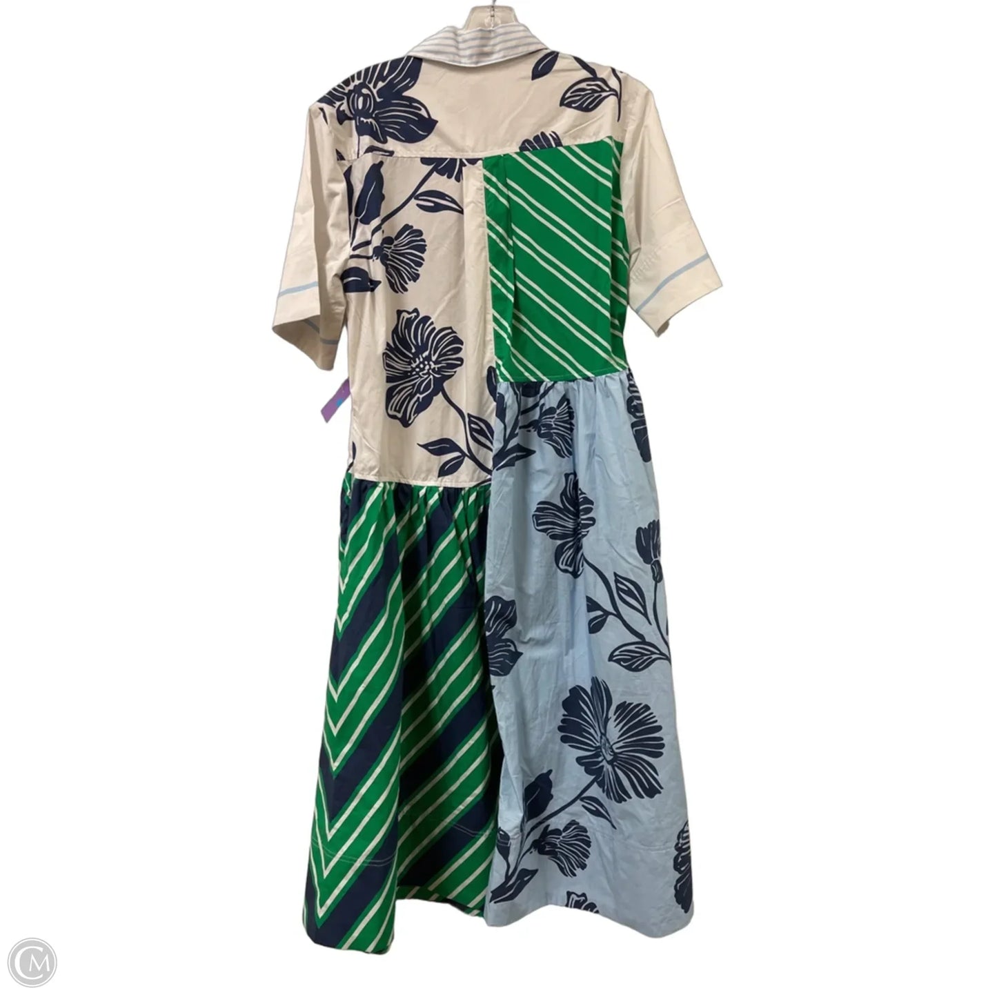 Dress Casual Maxi By Maeve In Blue & Green, Size: Xs