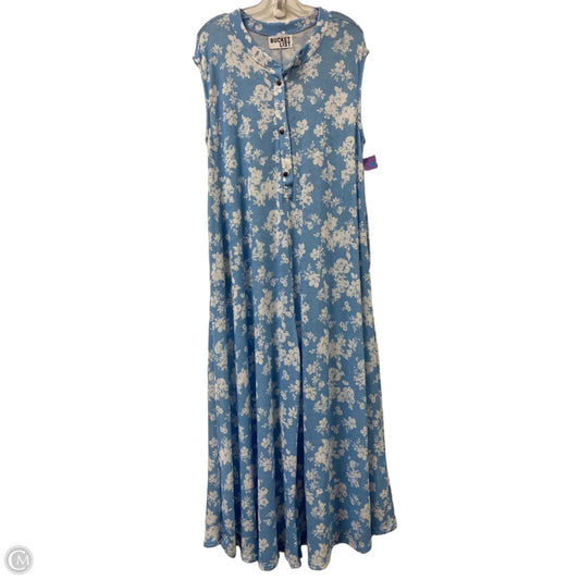 Jumpsuit By Bucketlist In Blue & White, Size: L