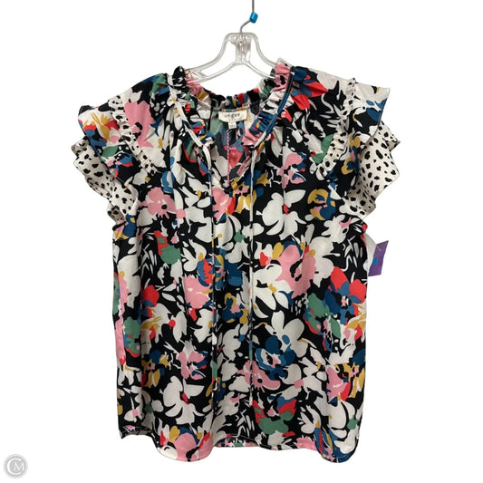 Top Short Sleeve By Umgee In Multi-colored, Size: L