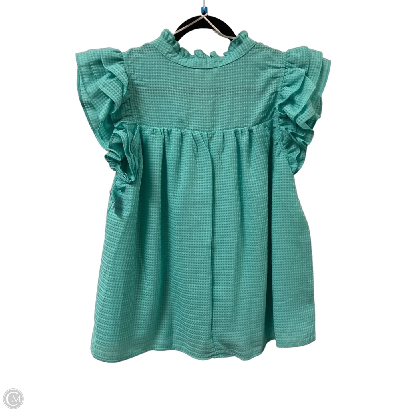 Top Short Sleeve By Umgee In Blue, Size: L