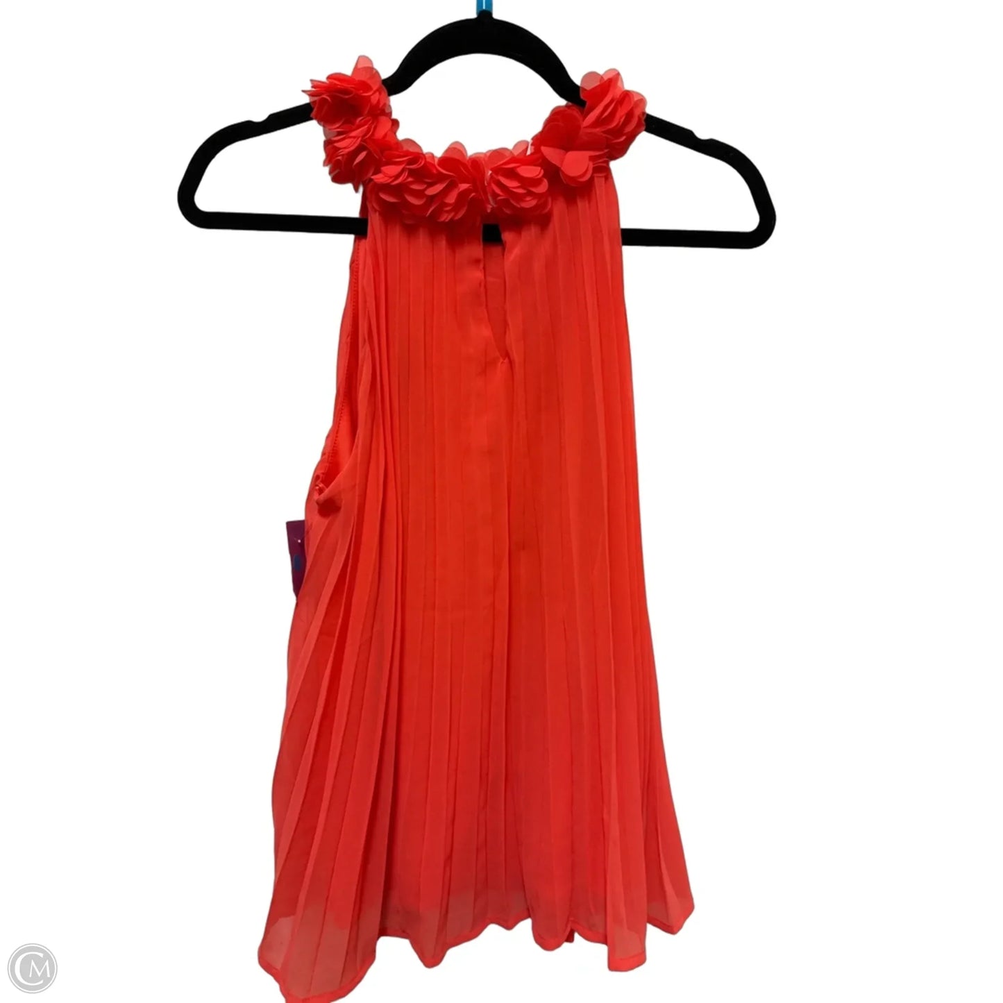 Top Sleeveless By Flying Tomato In Orange, Size: L