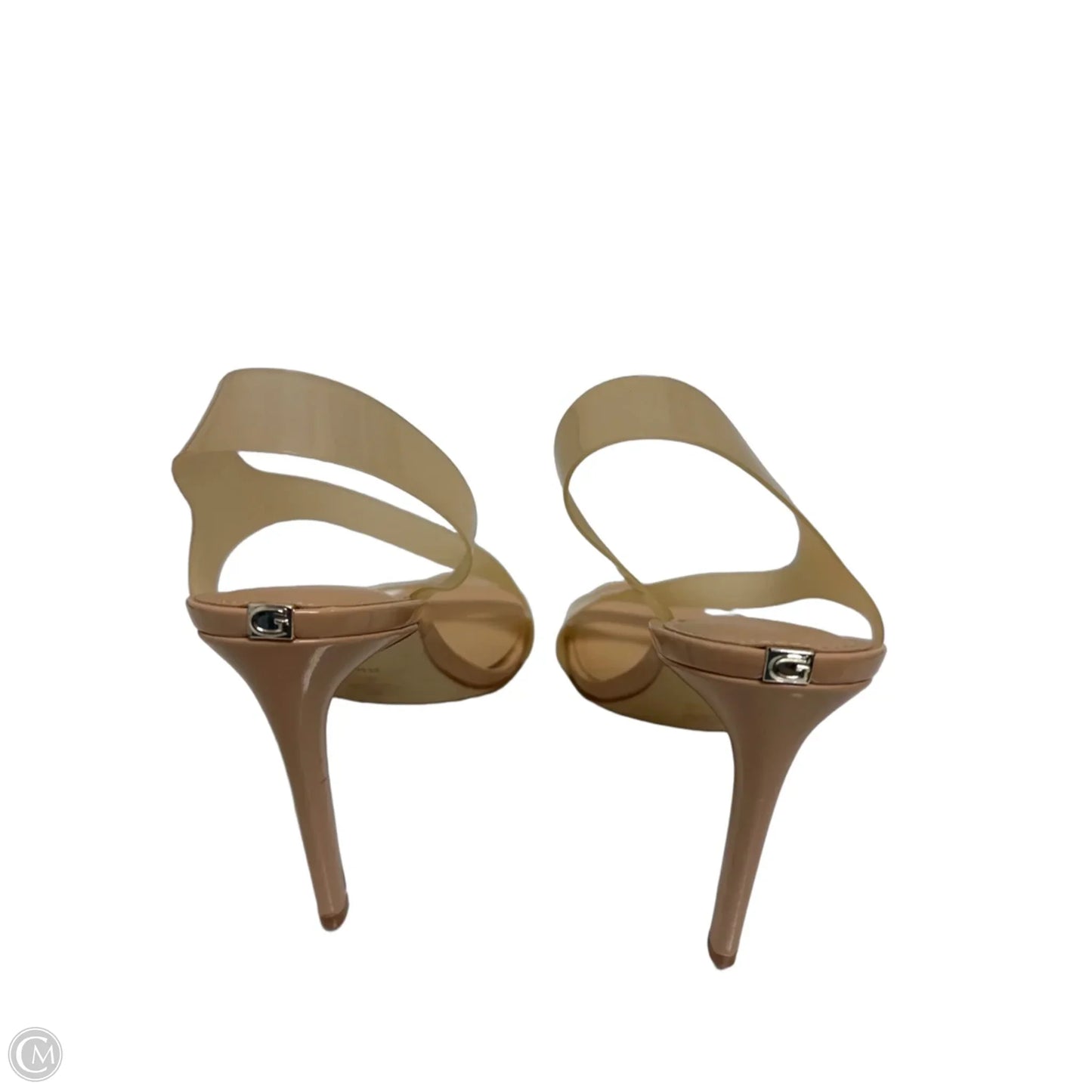 Sandals Heels Stiletto By Guess In Cream, Size: 11
