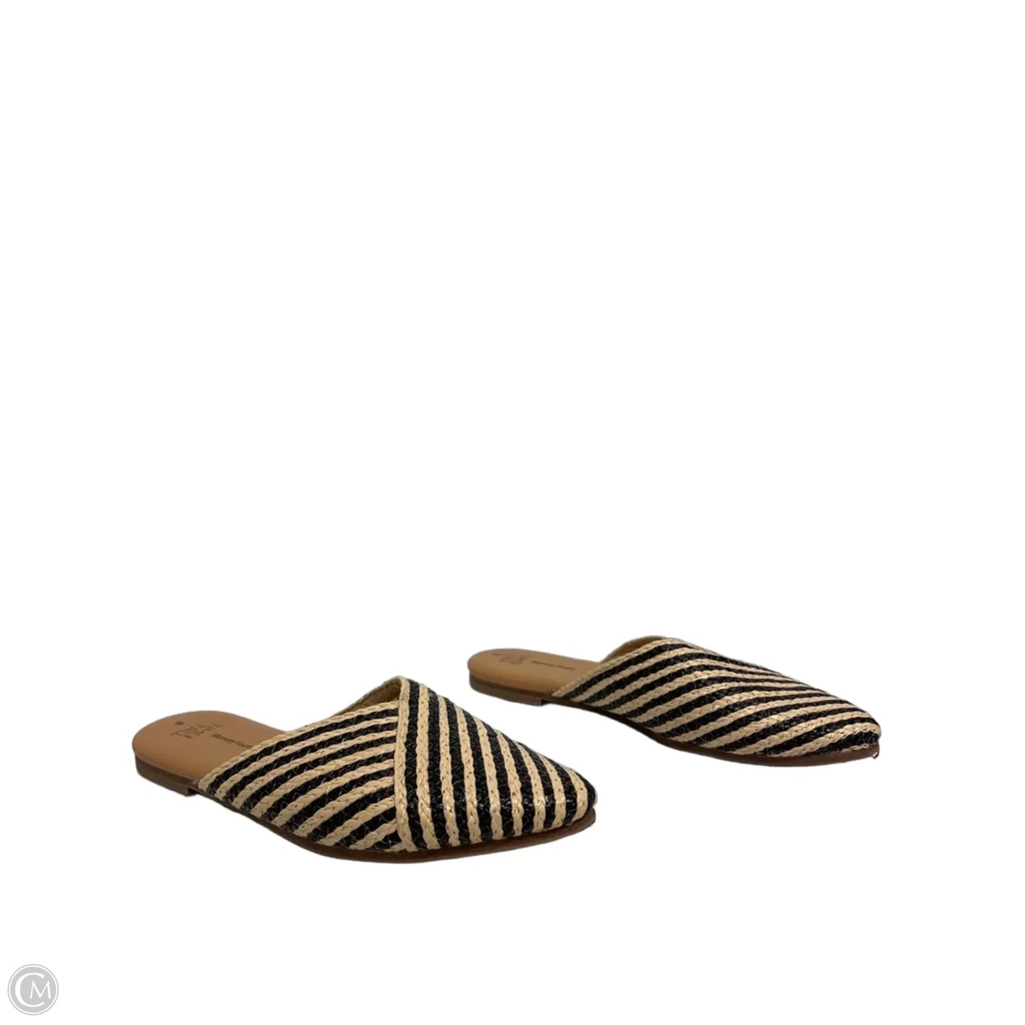 Shoes Flats By Time And Tru In Black & Cream, Size: 8
