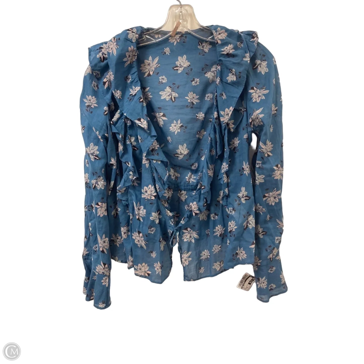 Top Long Sleeve By Free People In Blue, Size: Xs