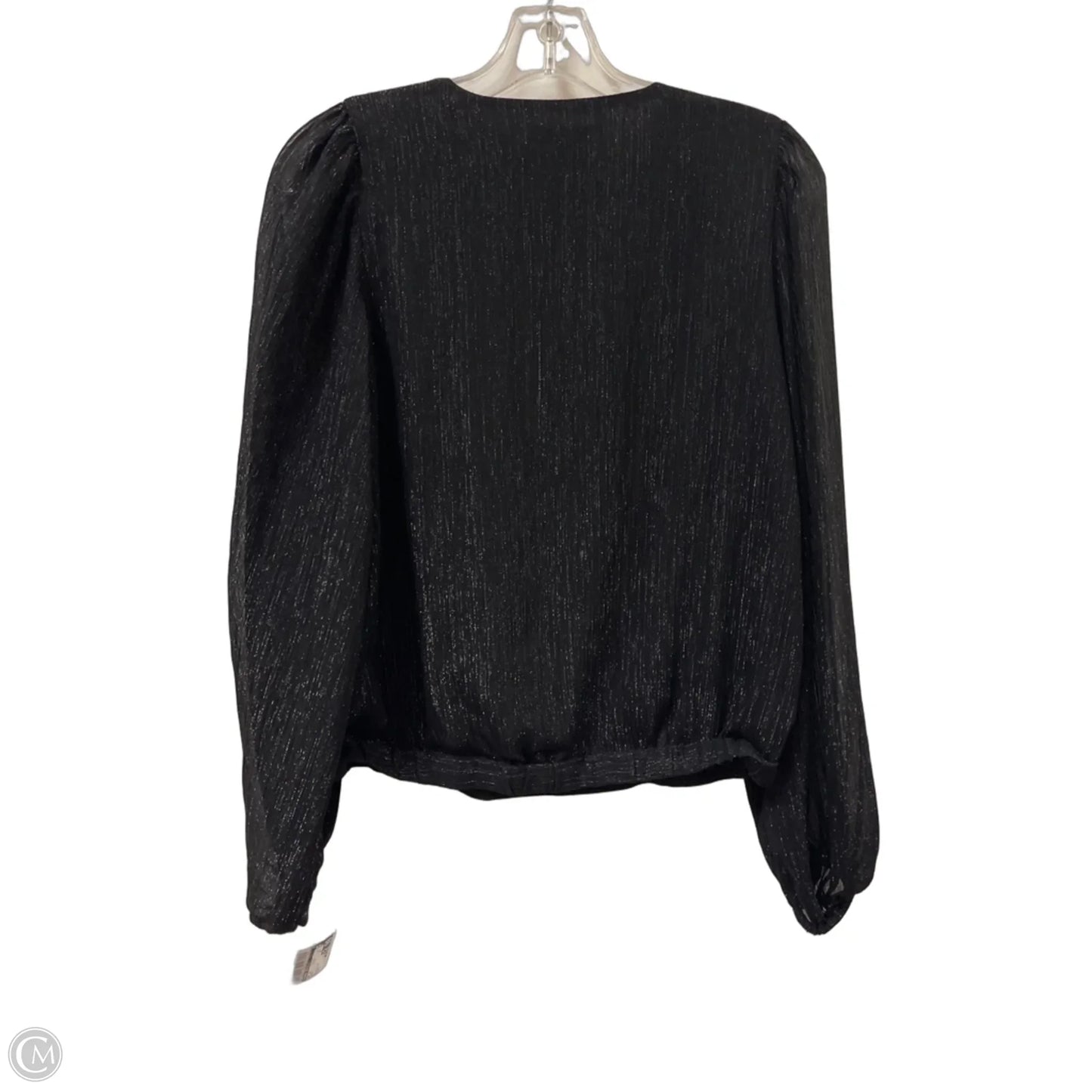 Top Long Sleeve By Banana Republic In Black, Size: S