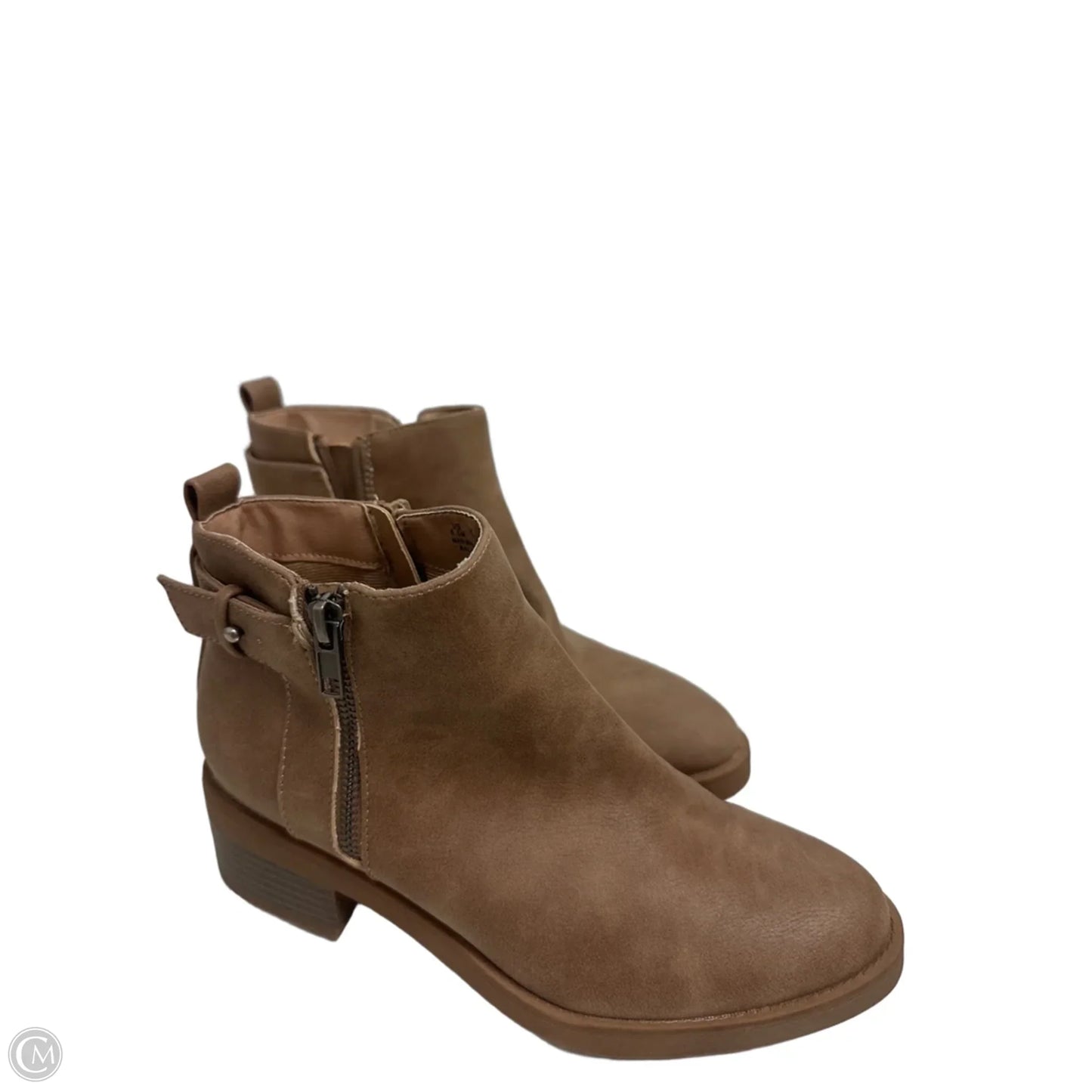 Boots Ankle Flats By Life Stride In Brown, Size: 6.5