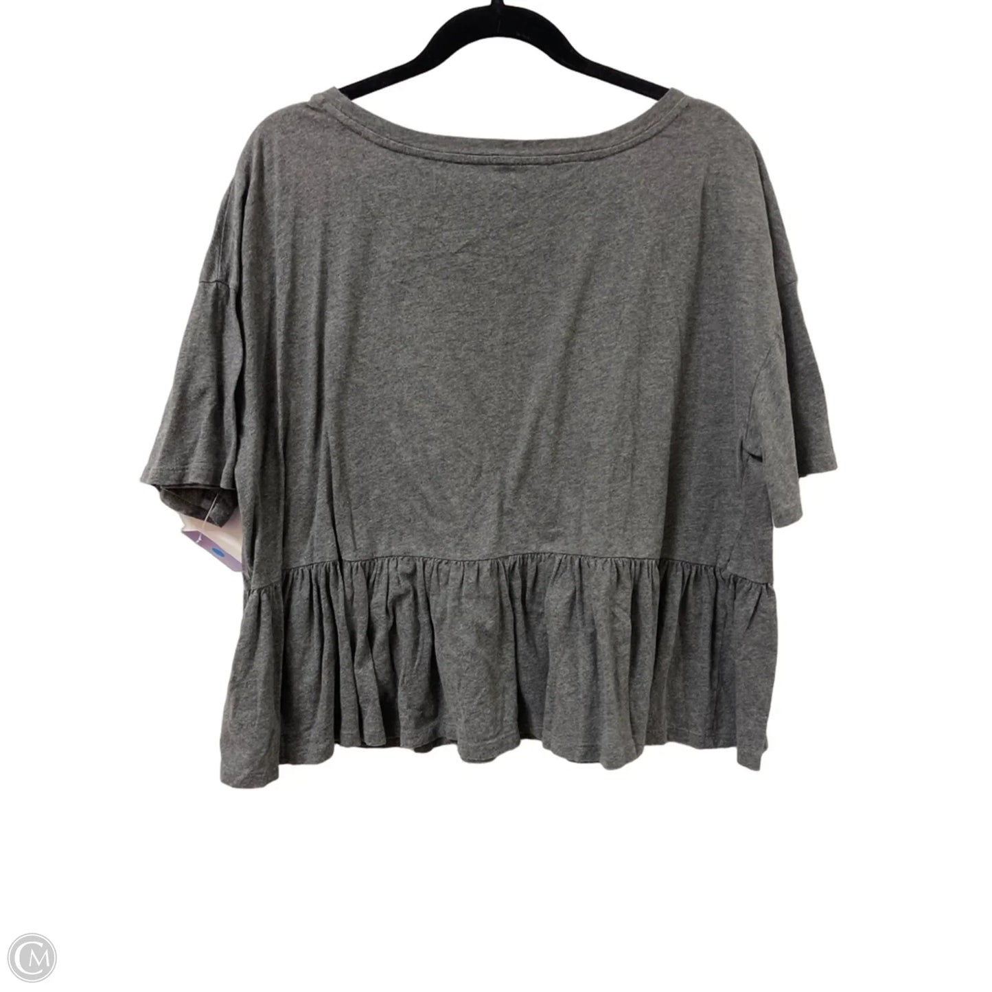 Top Short Sleeve By Gap In Grey, Size: L