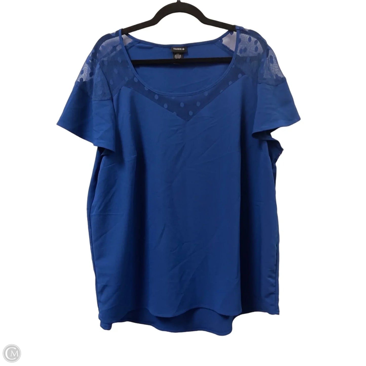 Top Short Sleeve By Torrid In Blue, Size: 1x