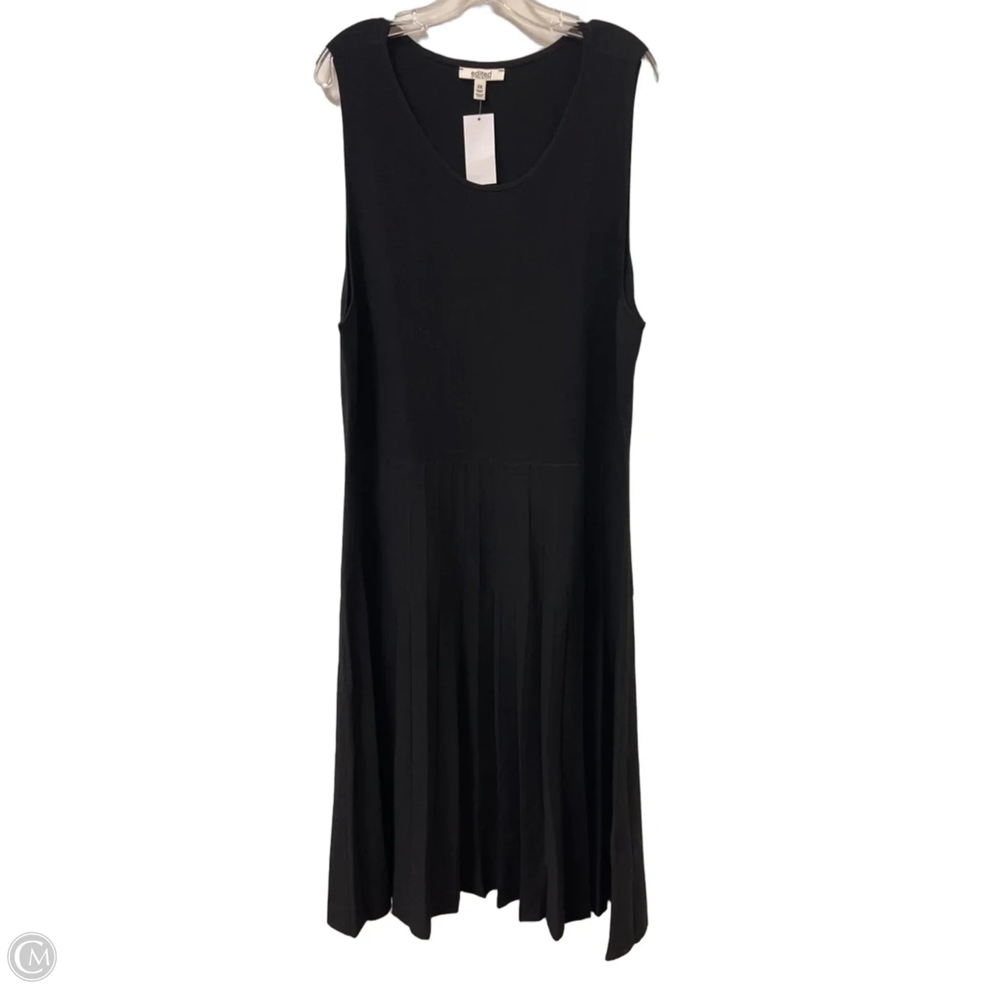 Dress Casual Midi By Clothes Mentor In Black, Size: 2x