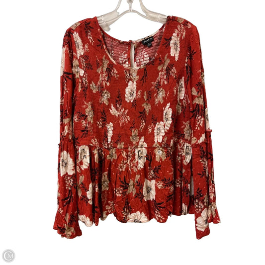 Top Long Sleeve By Torrid In Orange, Size: 2x