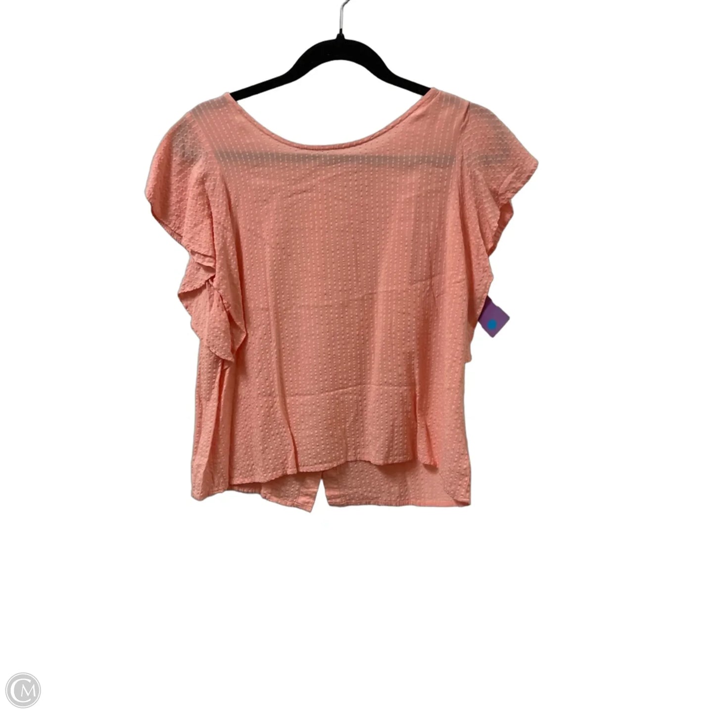 Top Short Sleeve By Copper Key In Pink, Size: M