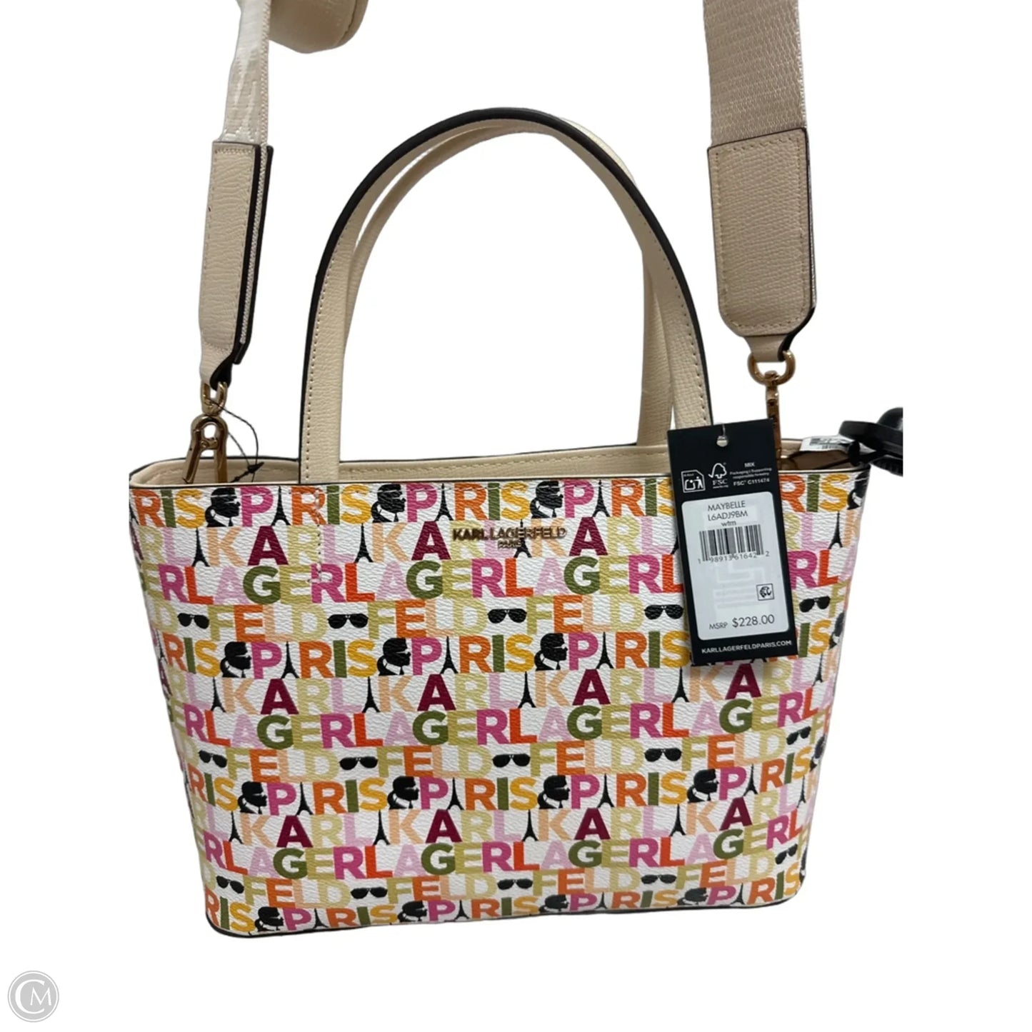 Handbag Designer By Karl Lagerfeld, Size: Small