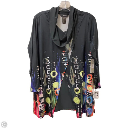 Top Long Sleeve By Ali Miles In Multi-colored, Size: M