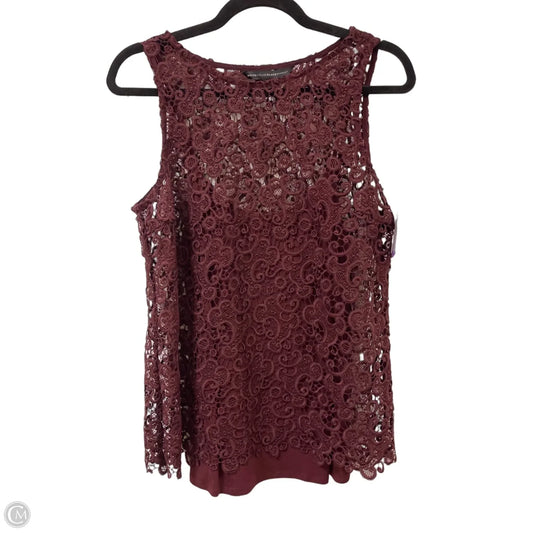 Top Sleeveless By White House Black Market In Red, Size: M
