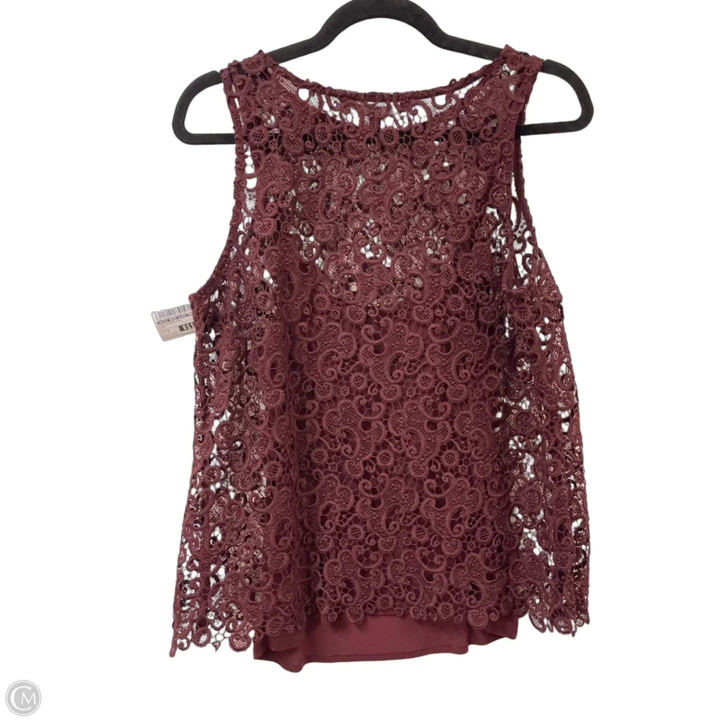 Top Sleeveless By White House Black Market In Red, Size: M