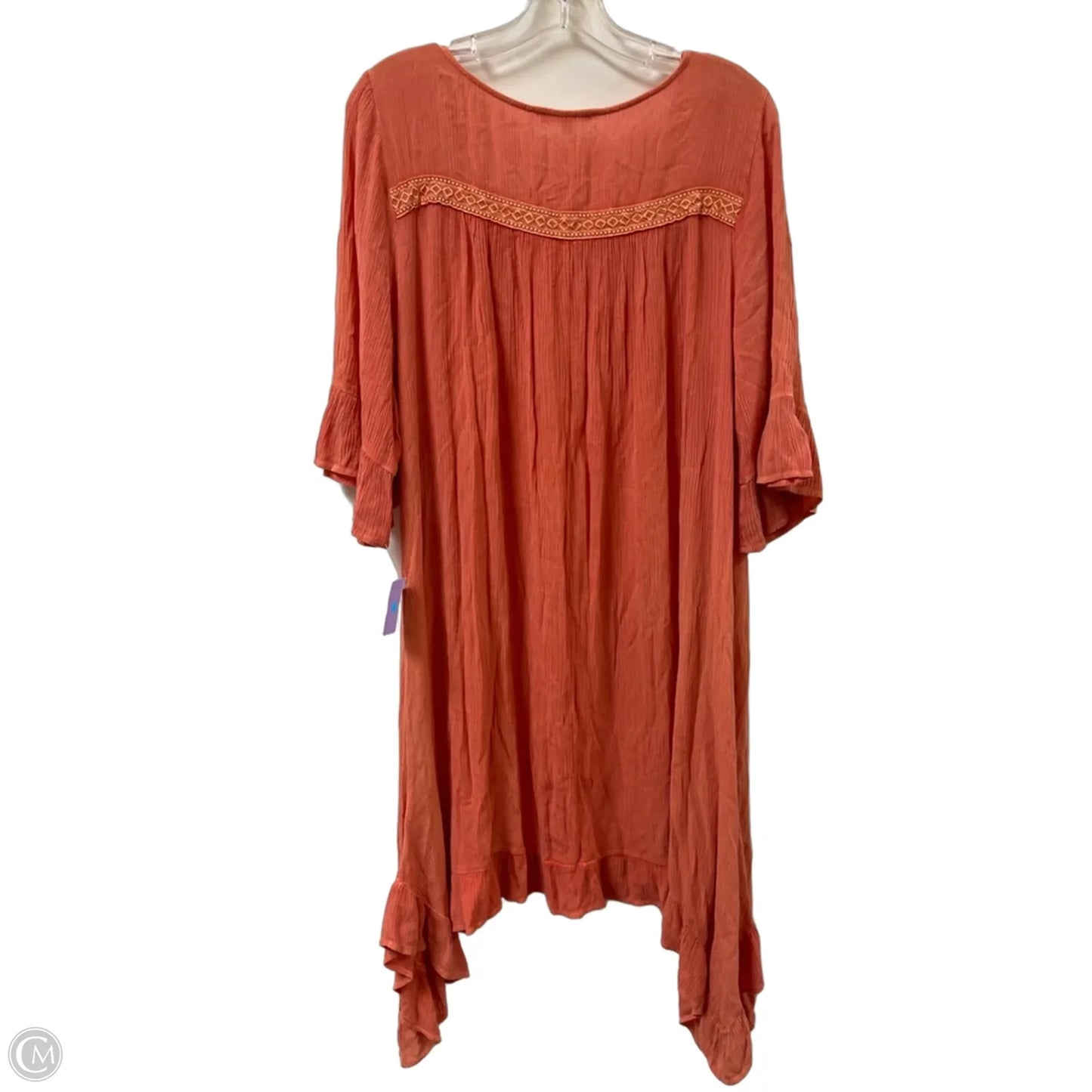 Dress Casual Midi By Easel In Orange, Size: M