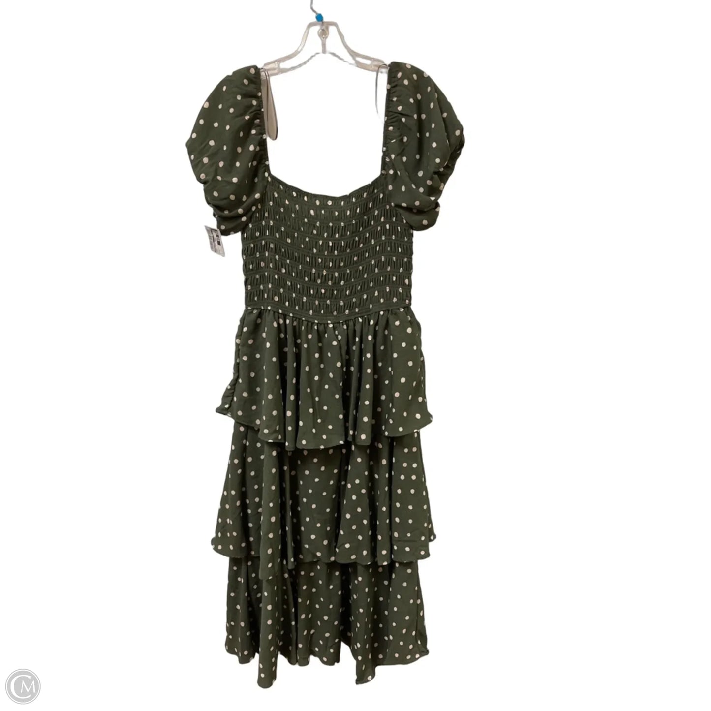 Dress Casual Midi By Francesca’s In Green, Size: L