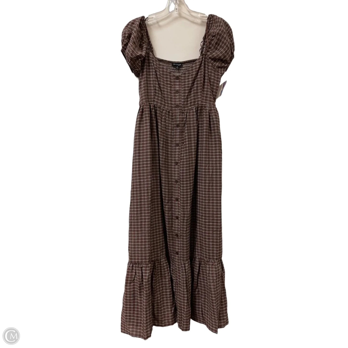Dress Casual Midi By Blu Pepper In Brown, Size: S