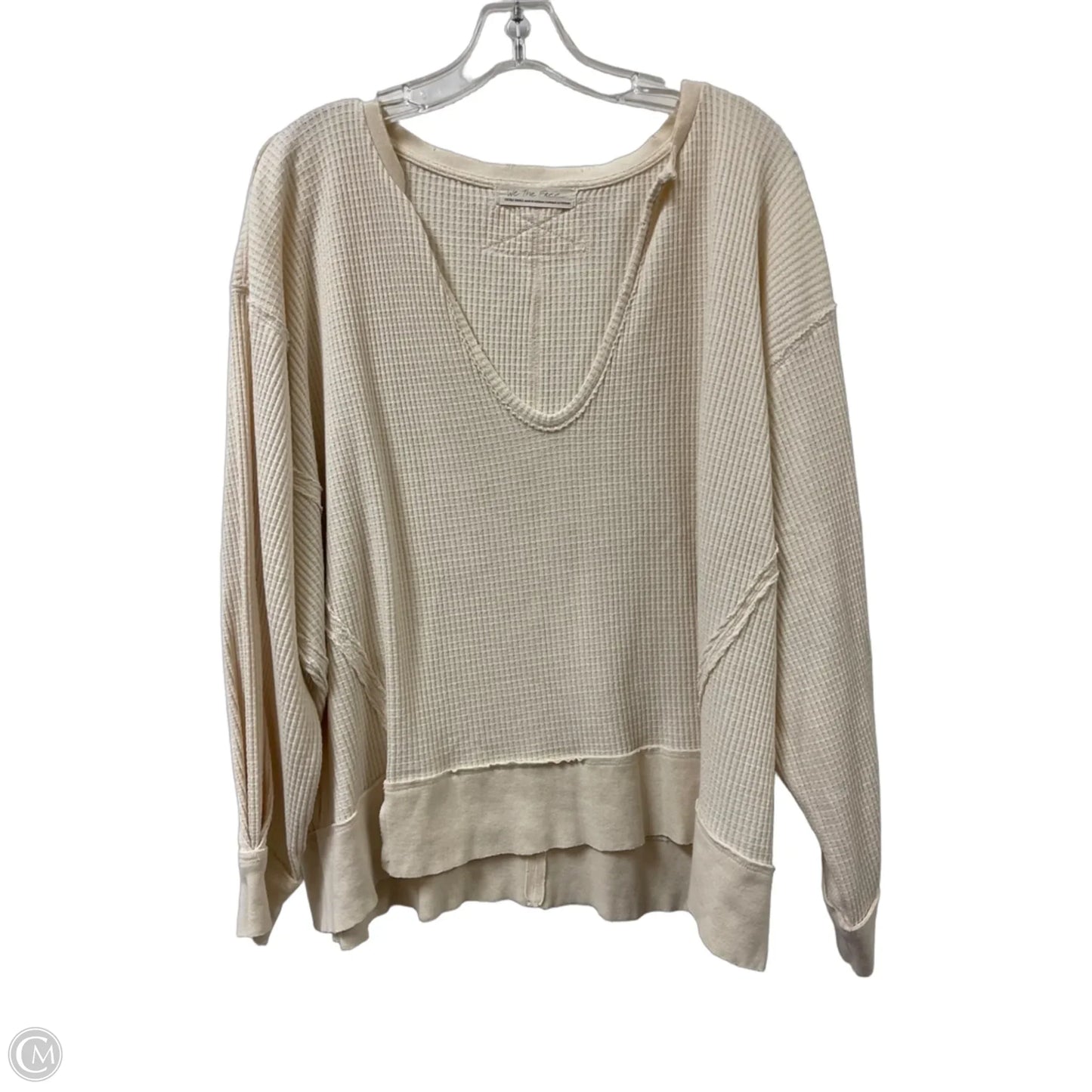 Top Long Sleeve By We The Free In Cream, Size: Xs