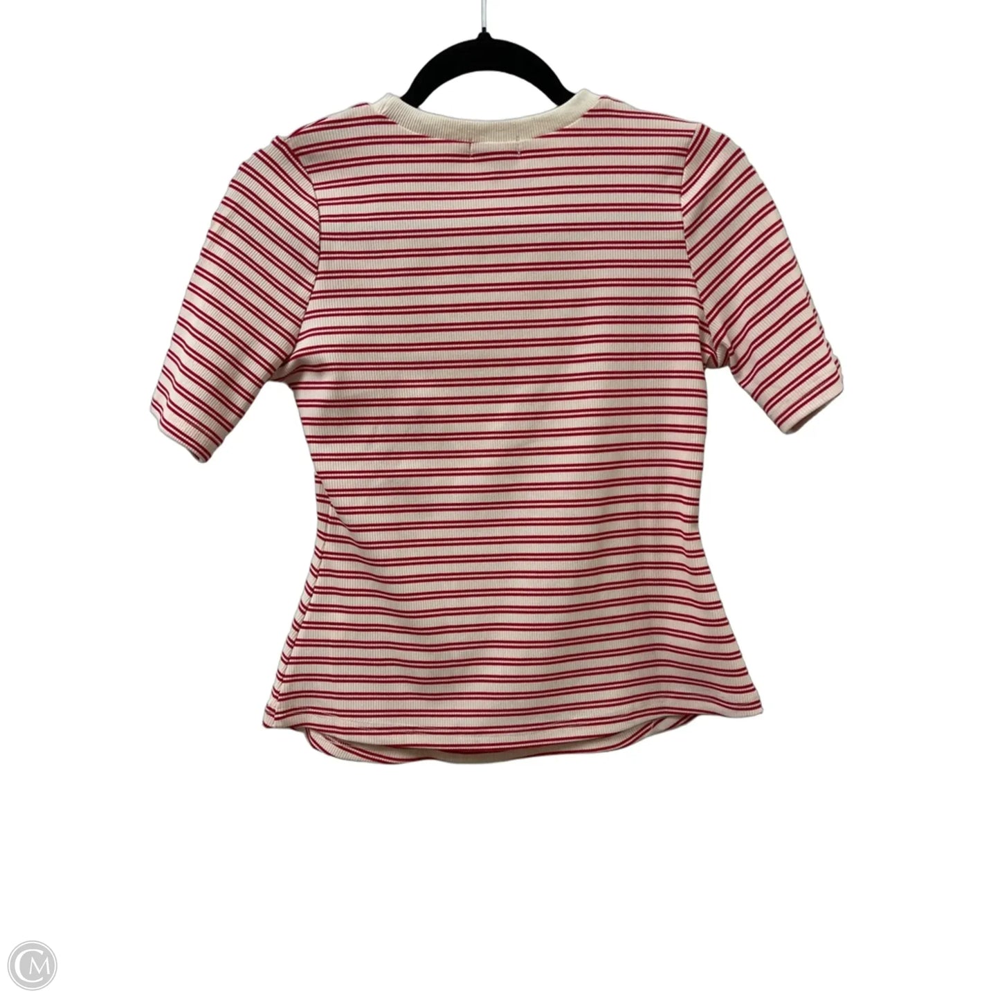 Top Short Sleeve By Polagram In Red & White, Size: S