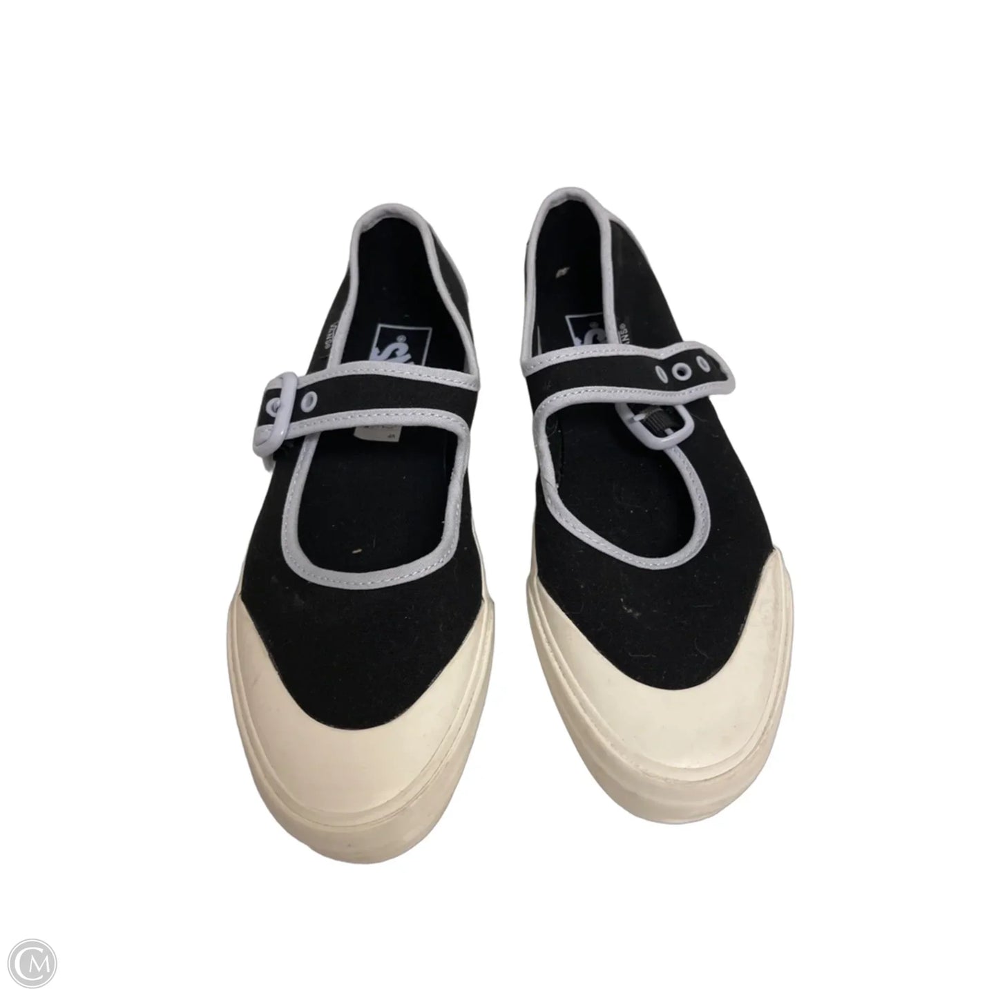 Shoes Flats By Vans In Black, Size: 7