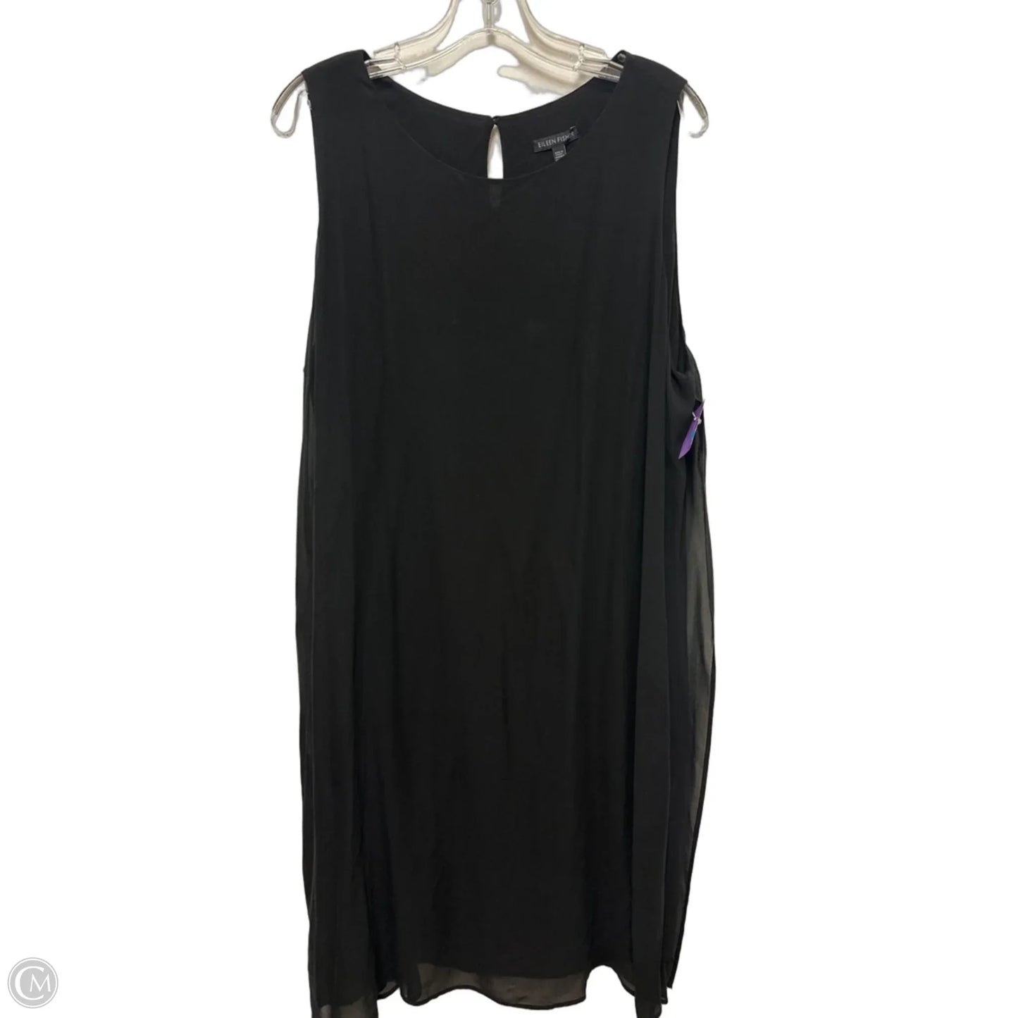 Dress Casual Midi By Eileen Fisher In Black, Size: Xl