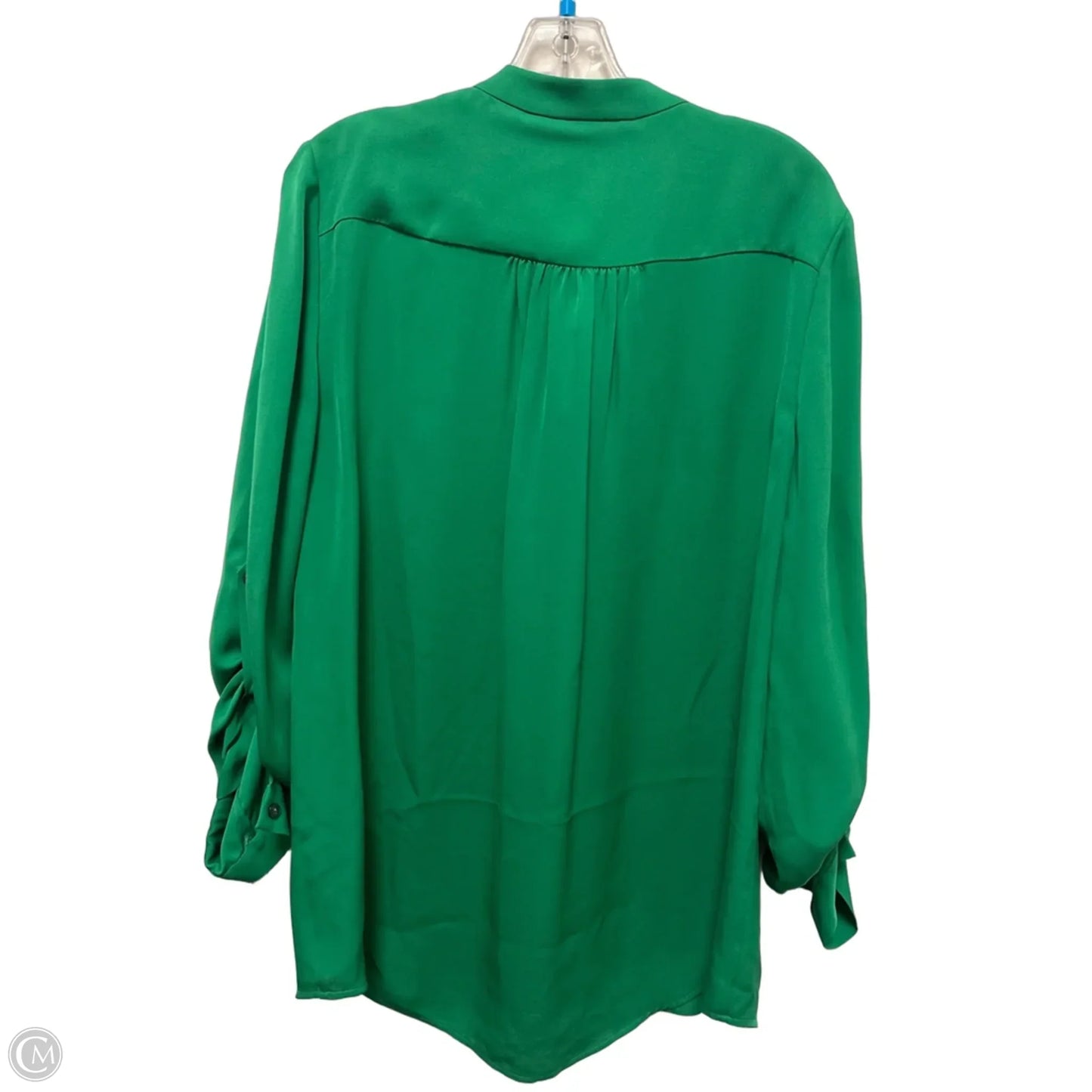 Blouse Designer By Diane Von Furstenberg In Green, Size: L