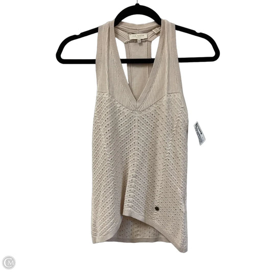 Top Sleeveless By Ted Baker In Cream, Size: Xs