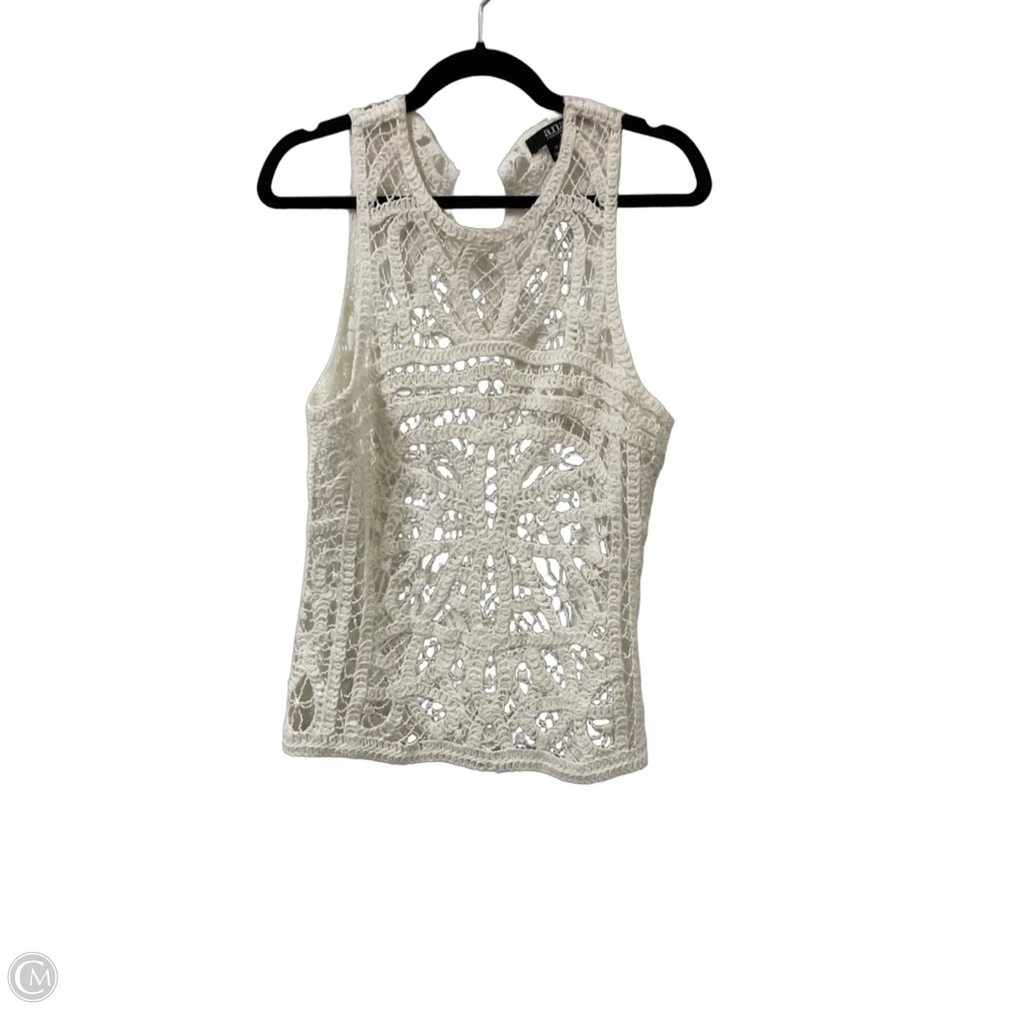 Top Sleeveless By Ana In White, Size: M