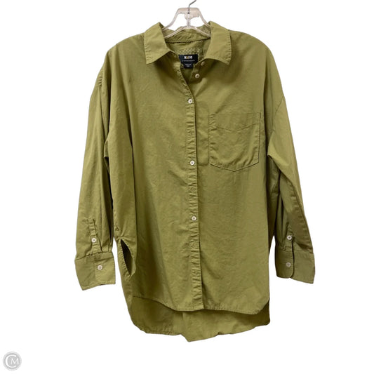 Blouse Long Sleeve By Maeve In Green, Size: M