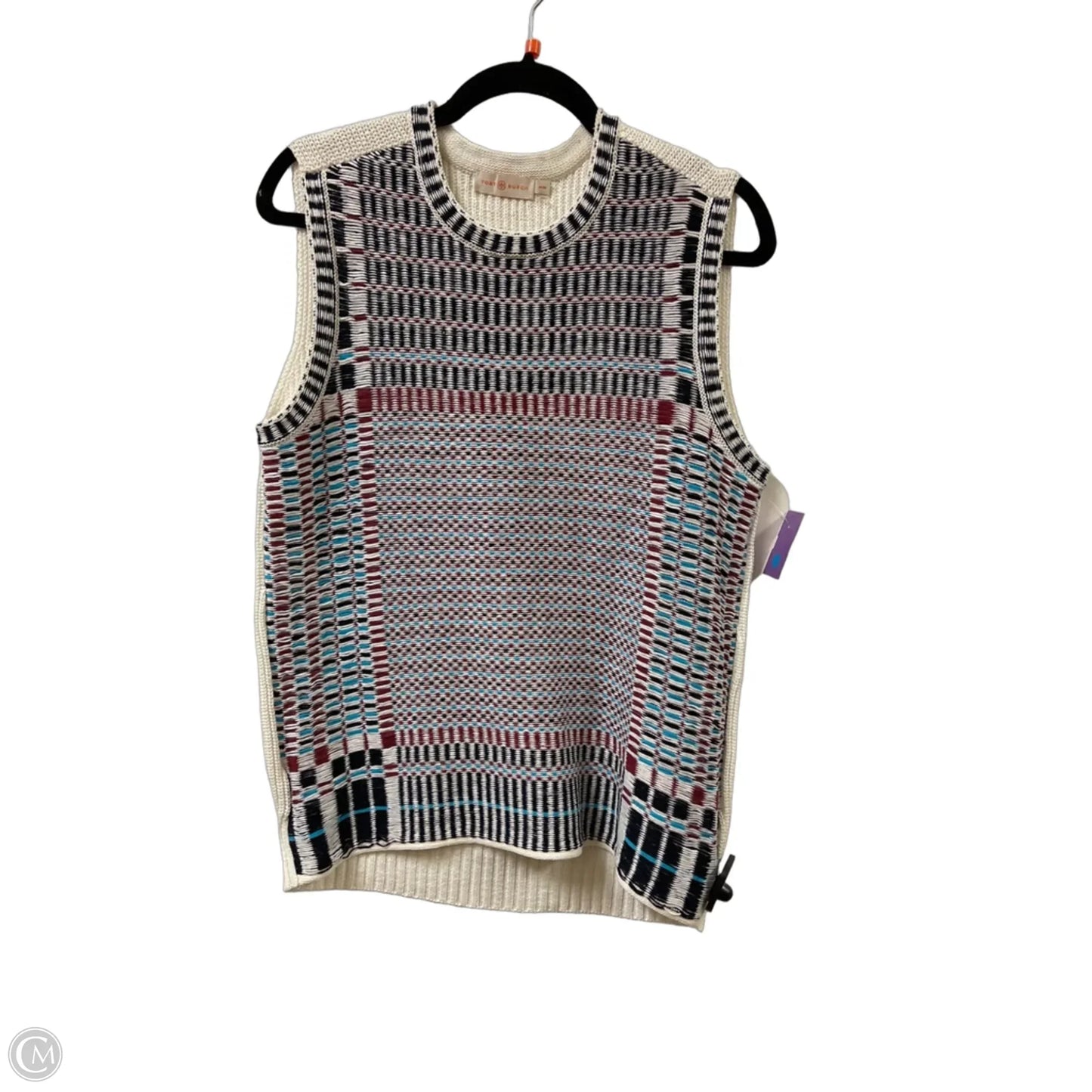 Sweater Designer By Tory Burch In Black & White, Size: M