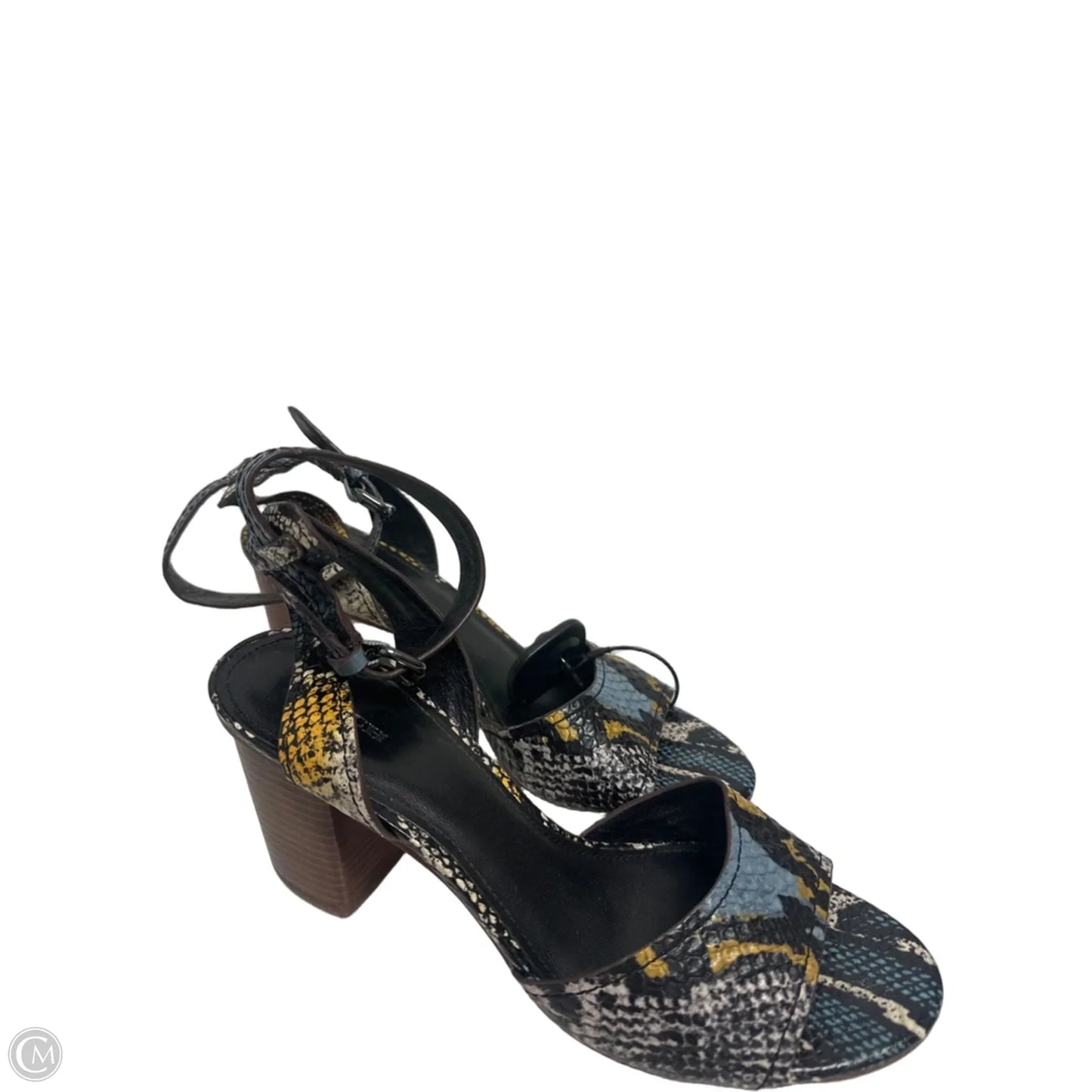 Sandals Designer By Coach In Snakeskin Print, Size: 10