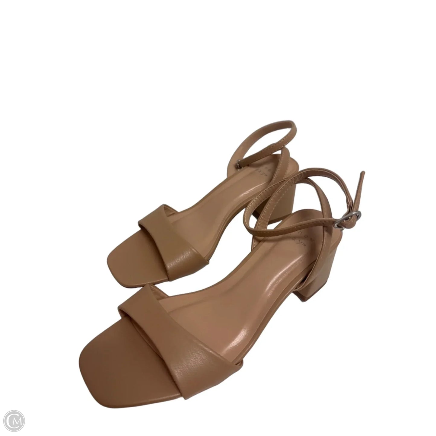 Sandals Heels Block By A New Day In Cream, Size: 6.5