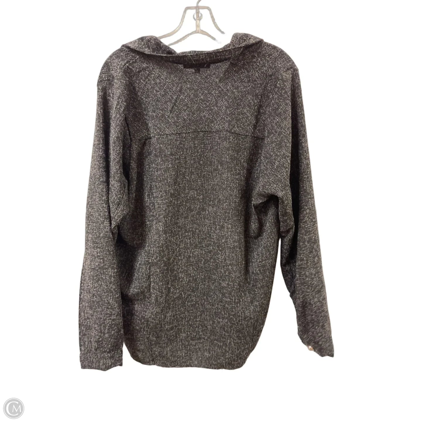 Blouse Long Sleeve By Hyfve In Black & White, Size: L