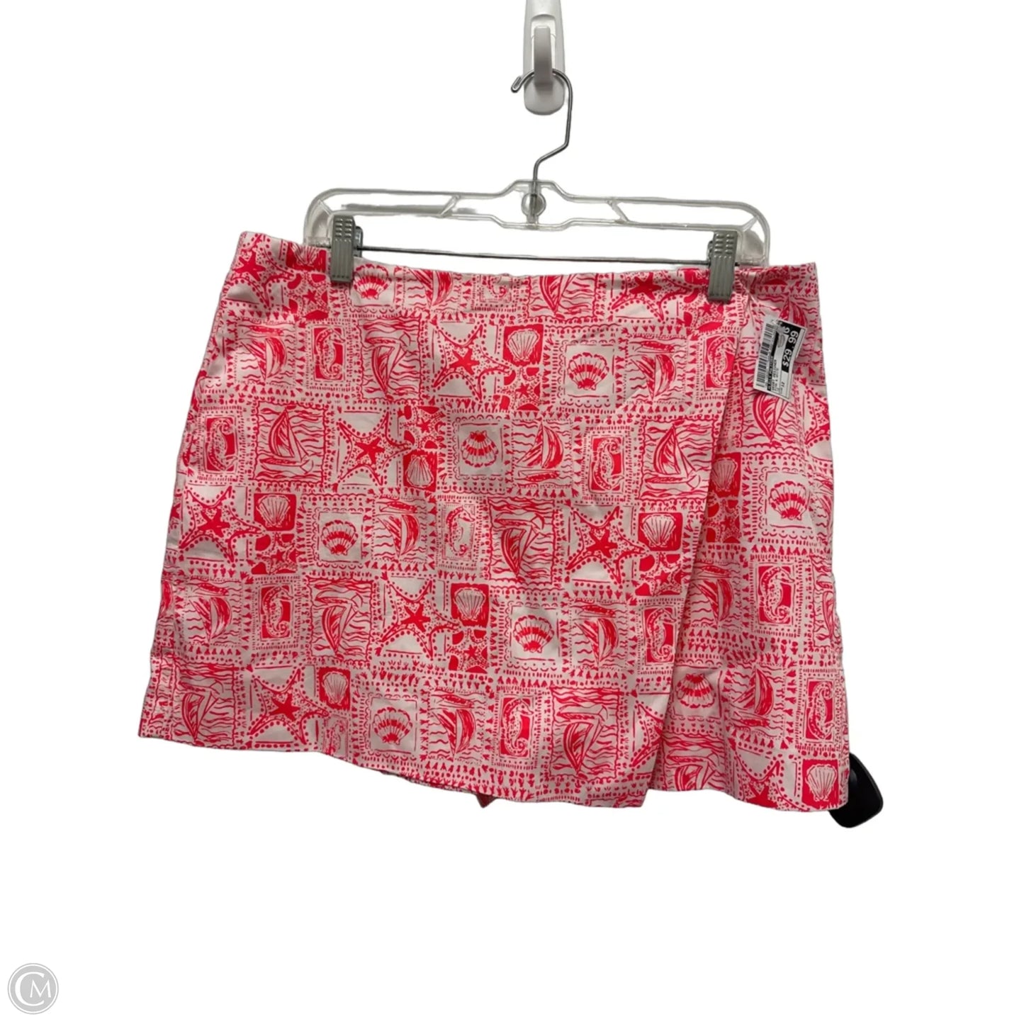 Skort Designer By Lilly Pulitzer In Pink & White, Size: 12