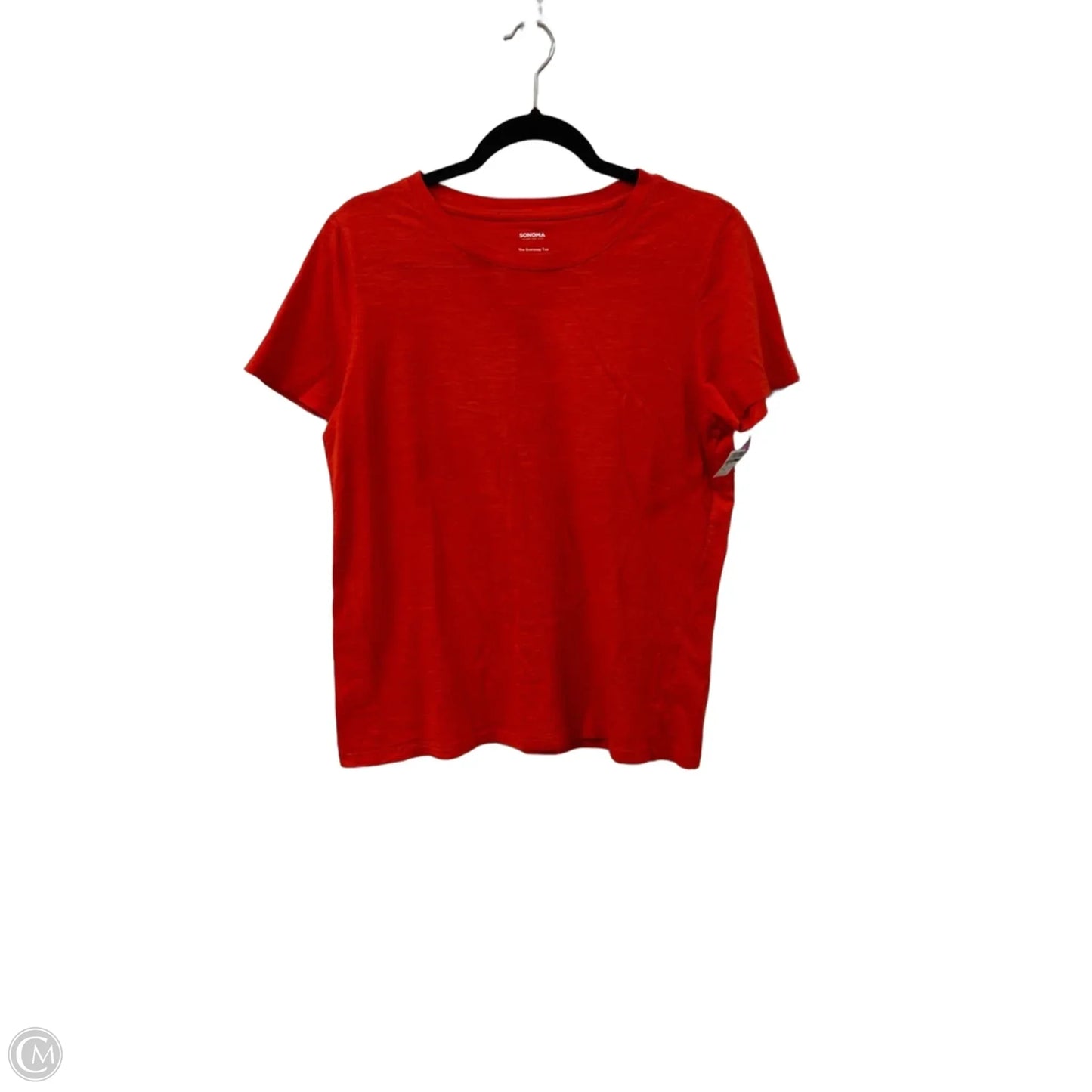 Top Short Sleeve By Sonoma In Red, Size: S
