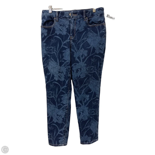 Jeans Straight By Chicos In Blue Denim, Size: 6
