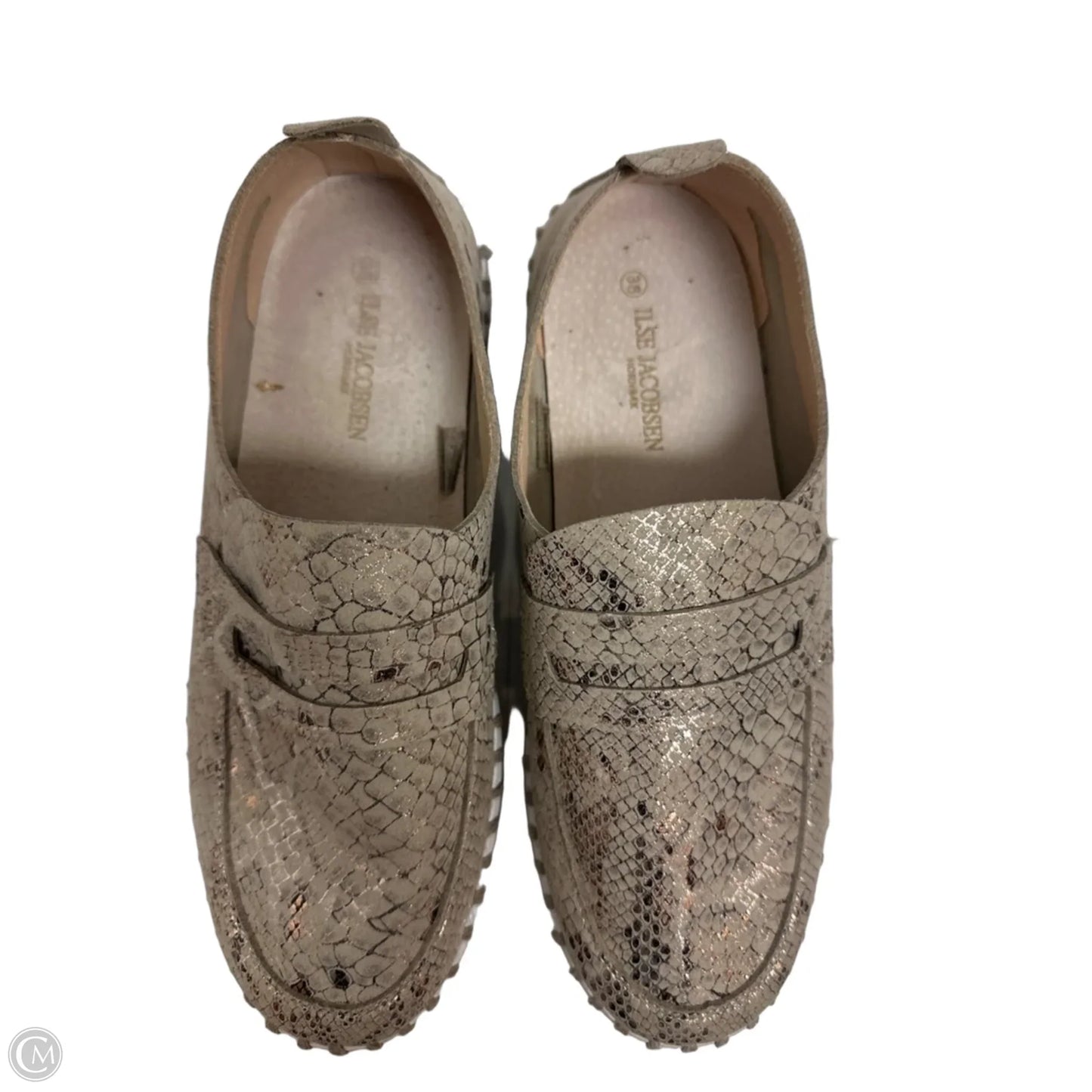 Shoes Flats By Clothes Mentor In Snakeskin Print, Size: 7.5