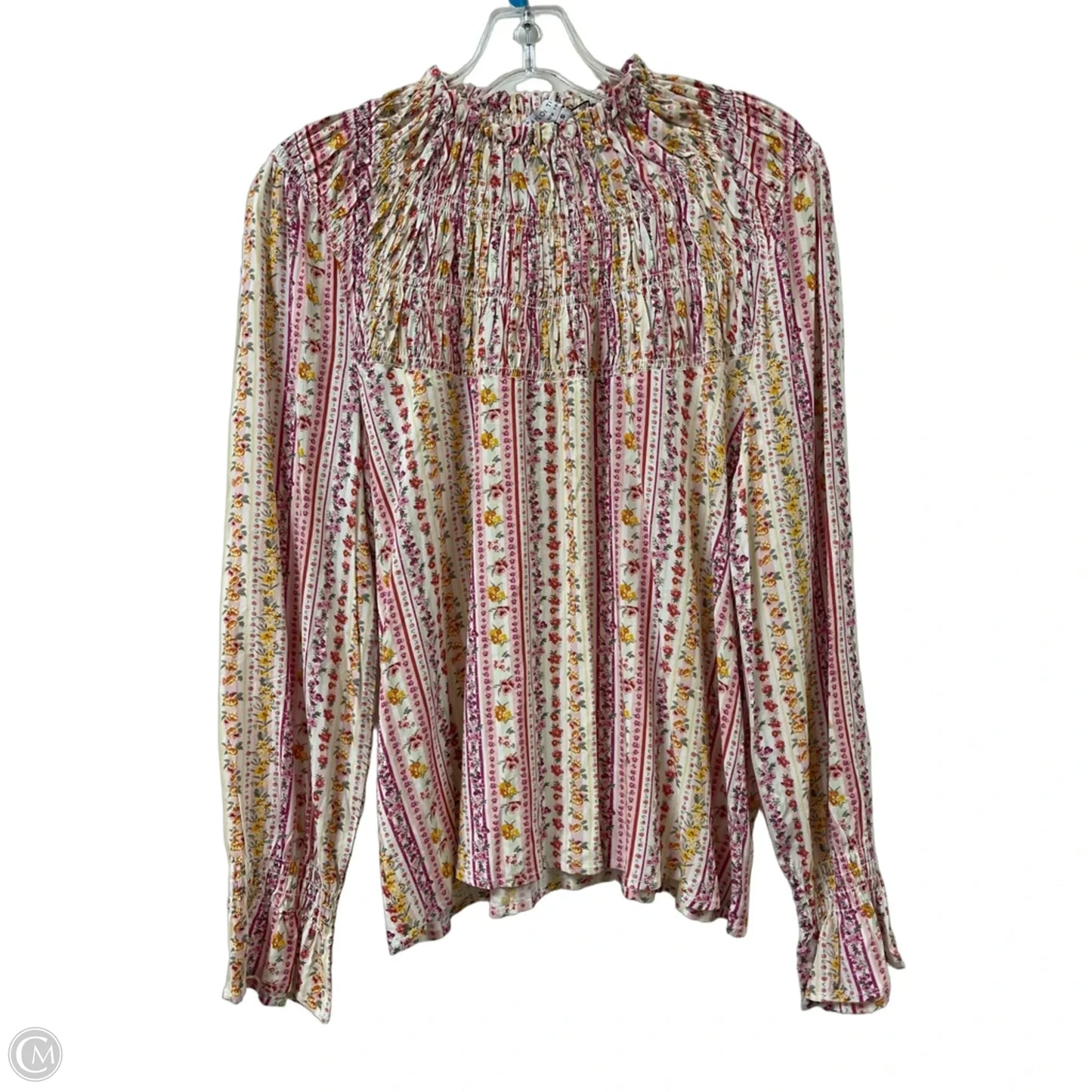 Top Long Sleeve By Clothes Mentor In Floral Print, Size: S