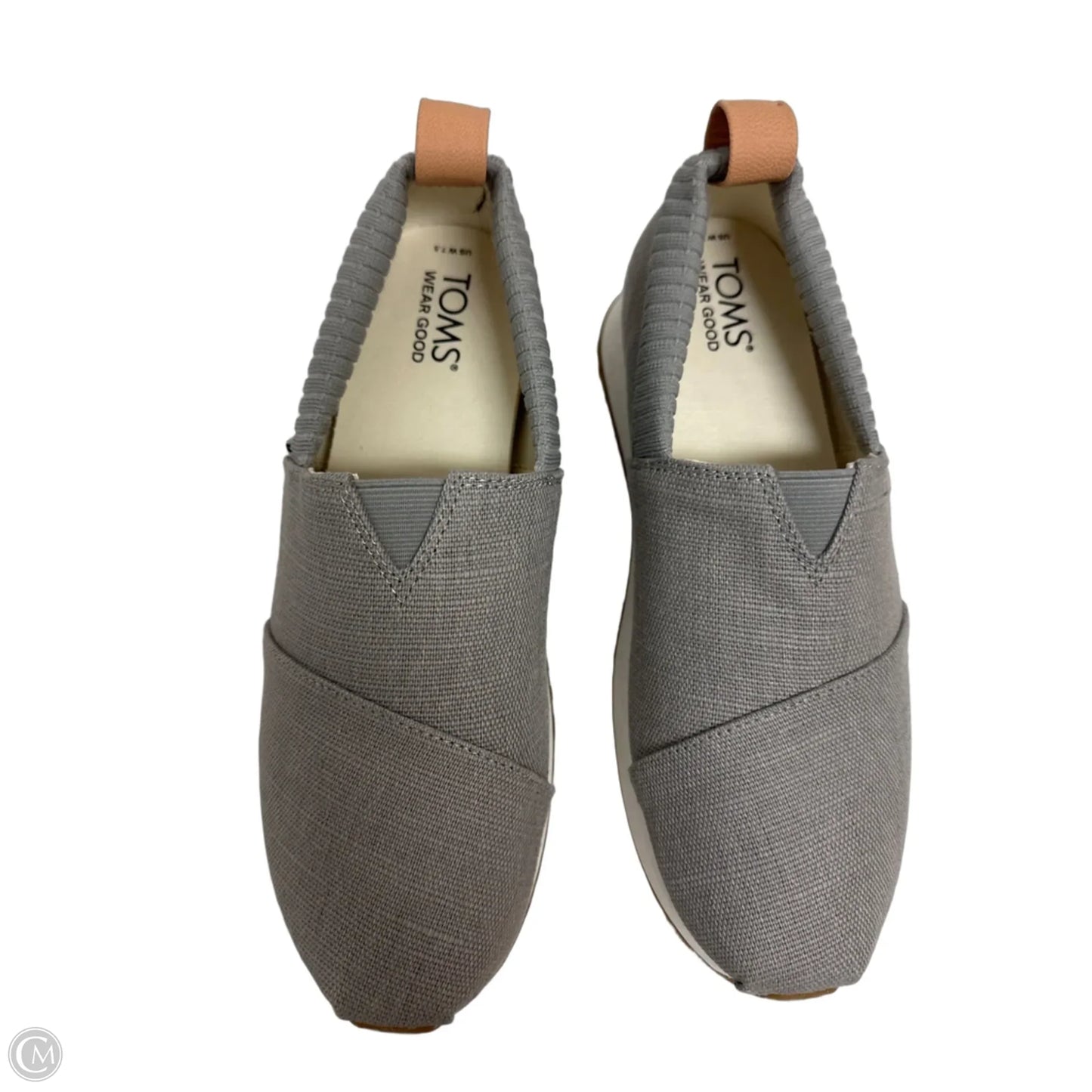 Shoes Flats By Toms In Grey, Size: 7.5