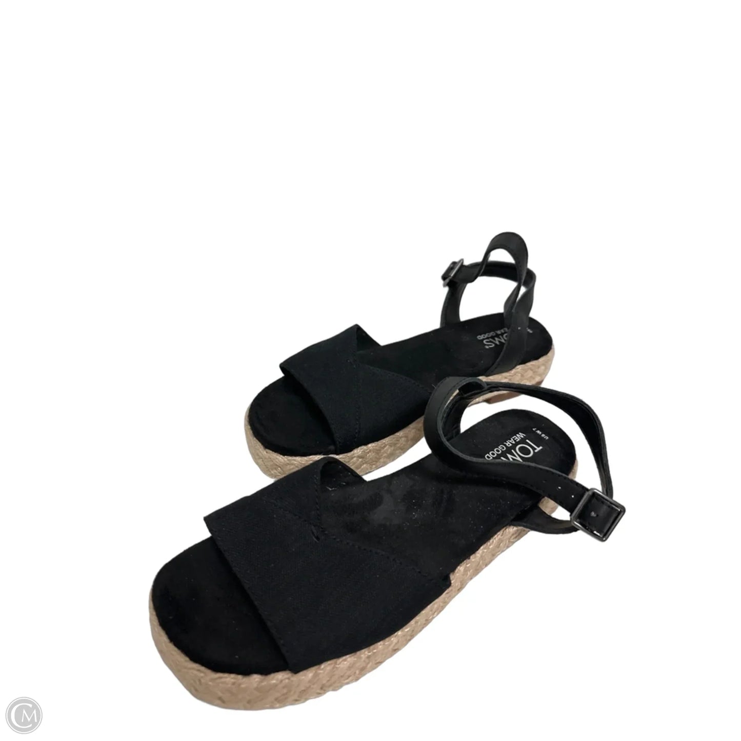 Sandals Flats By Toms In Black, Size: 7