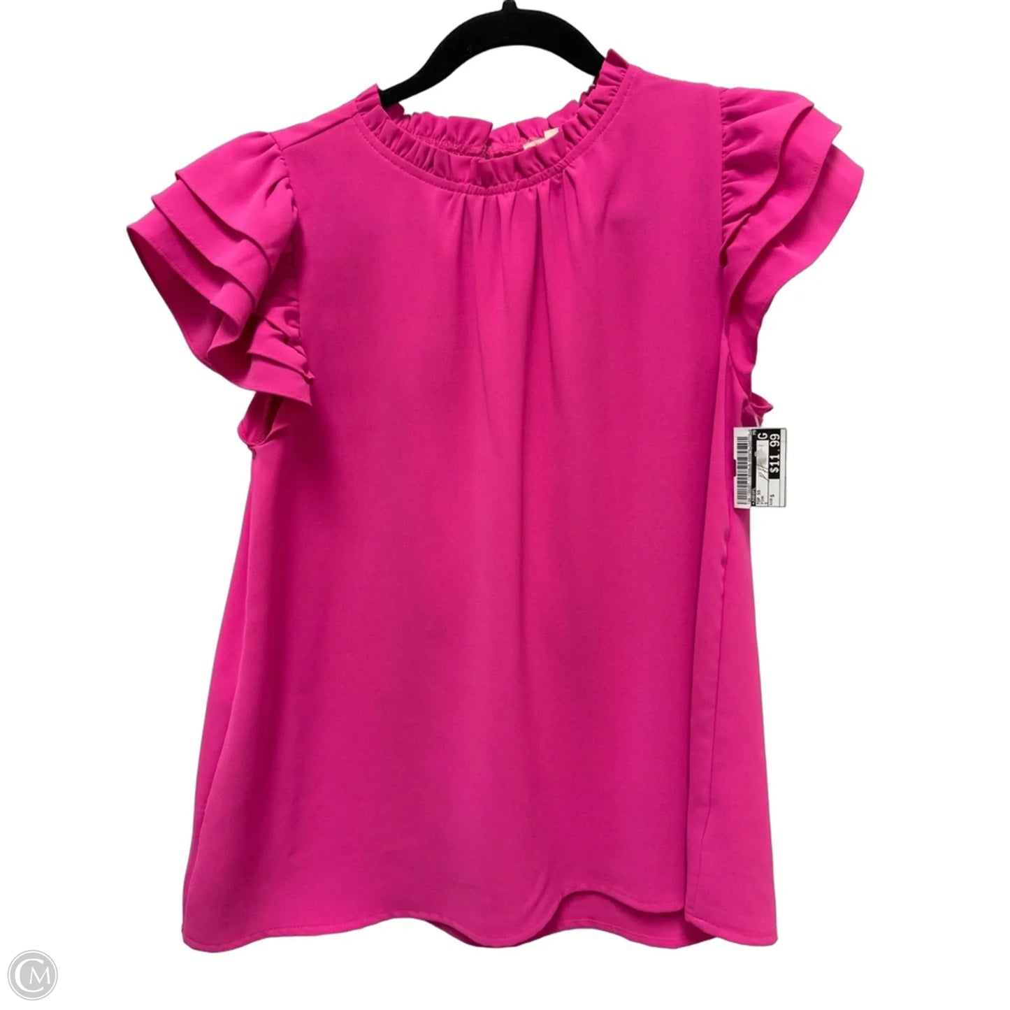Top Short Sleeve By Jodifl In Pink, Size: S