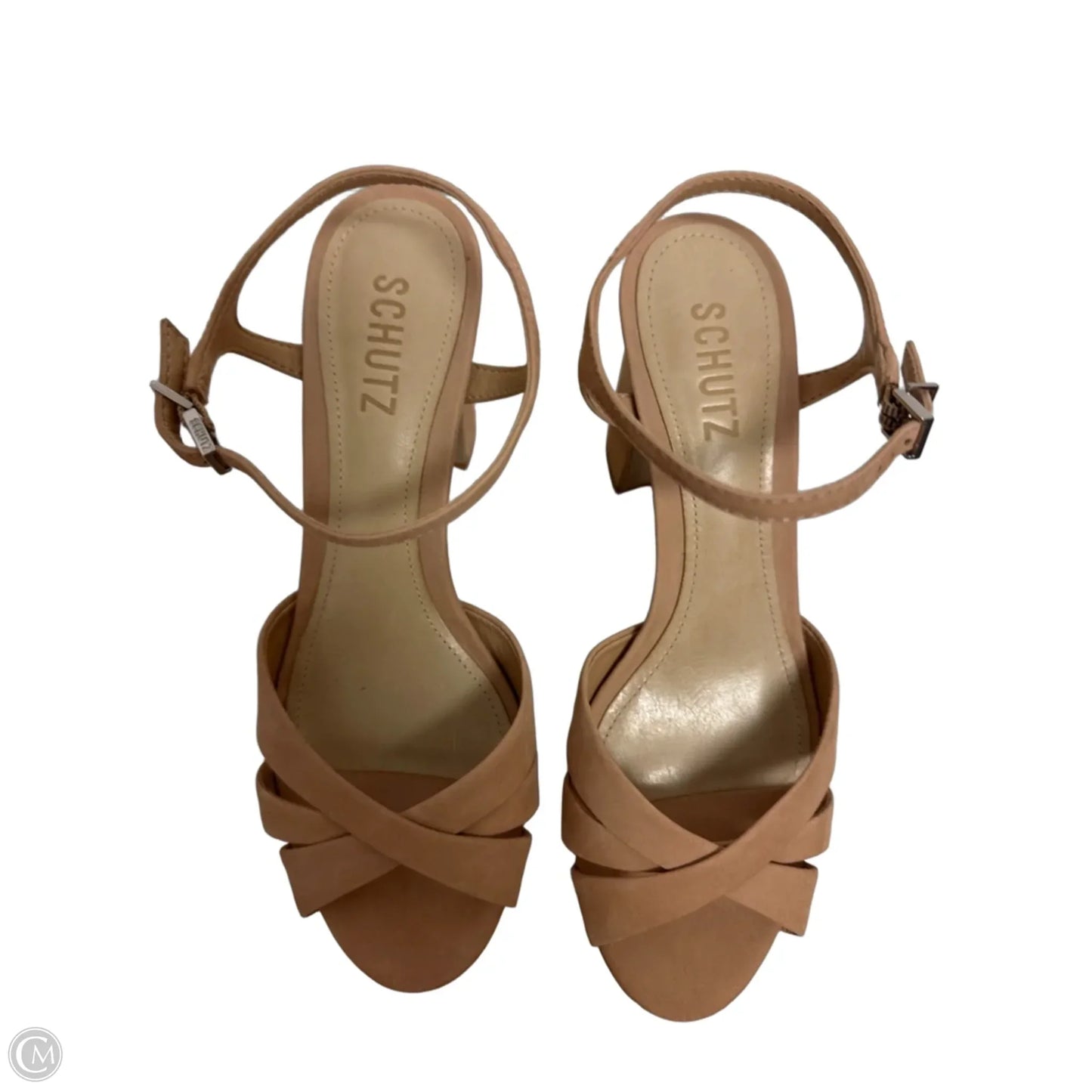 Sandals Heels Block By Schutz In Cream, Size: 7