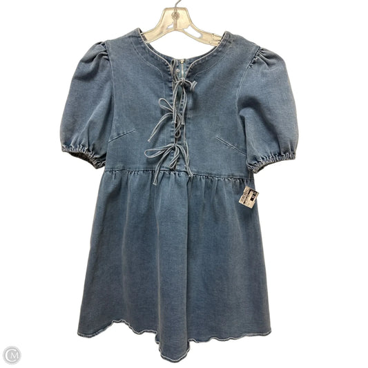 Dress Casual Short By Clothes Mentor In Blue Denim, Size: M