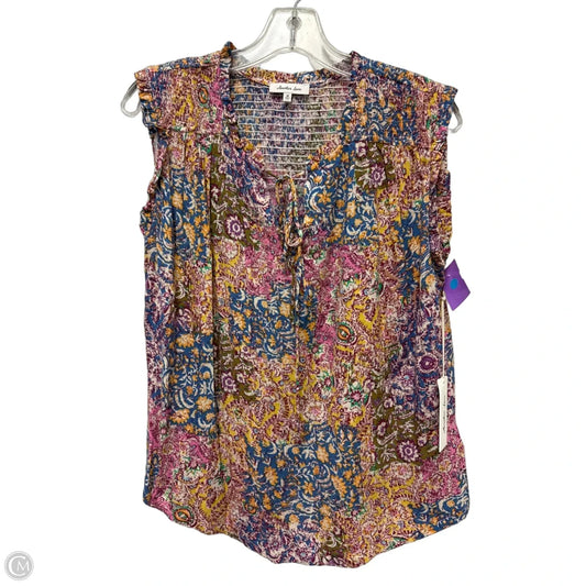 Top Short Sleeve By Another Love In Multi-colored, Size: M