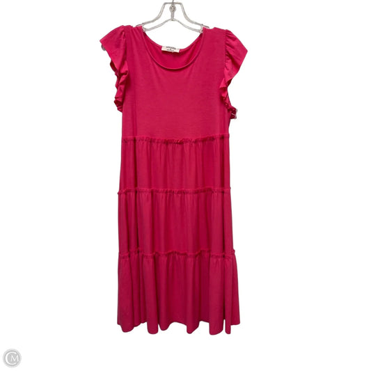 Dress Casual Short By Zenana In Pink, Size: S