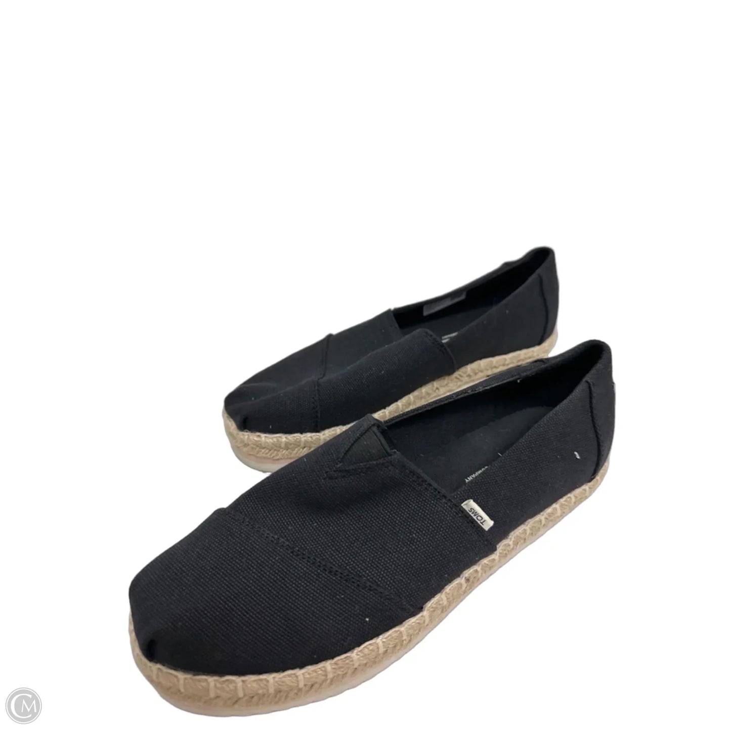 Shoes Flats By Toms In Black, Size: 7