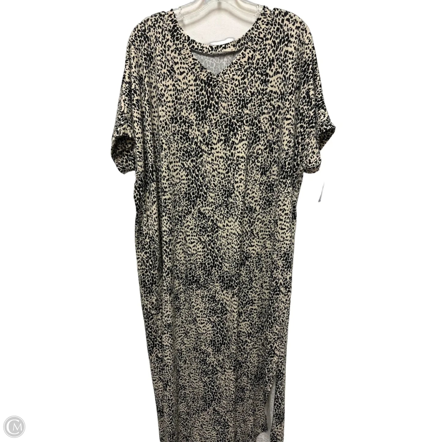 Dress Casual Maxi By Bombom In Black & Cream, Size: L